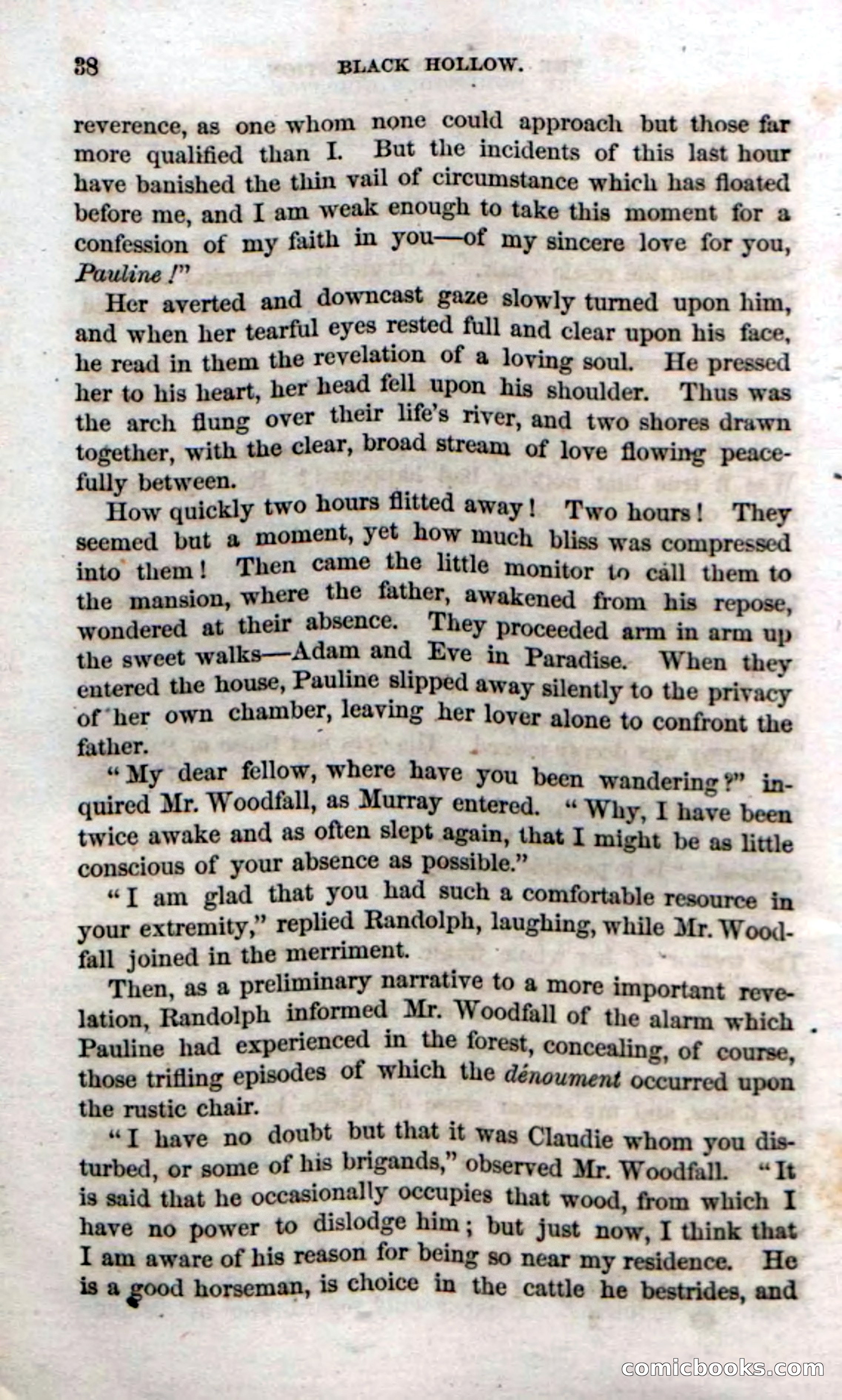 Beadle's Dime Novels No. 69: Black Hollow — page 36 of 100