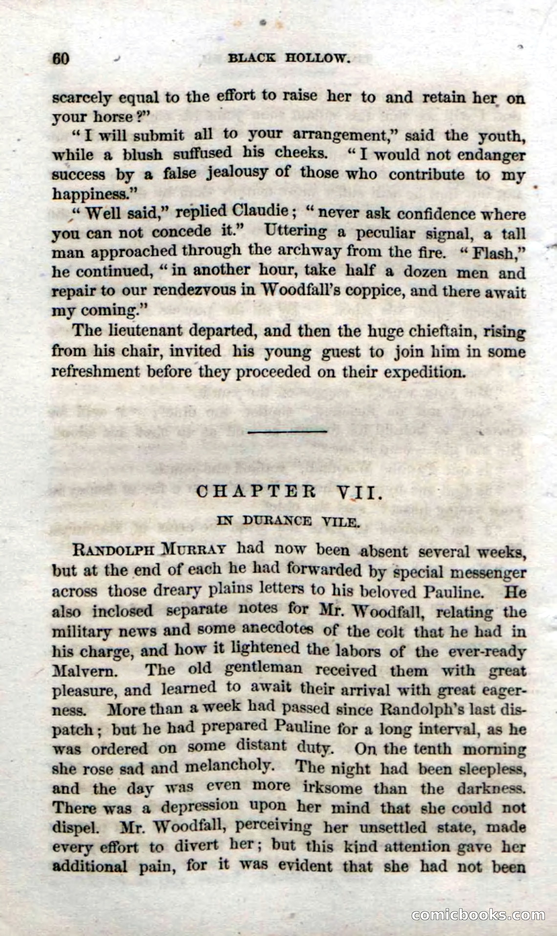 Beadle's Dime Novels No. 69: Black Hollow — page 58 of 100