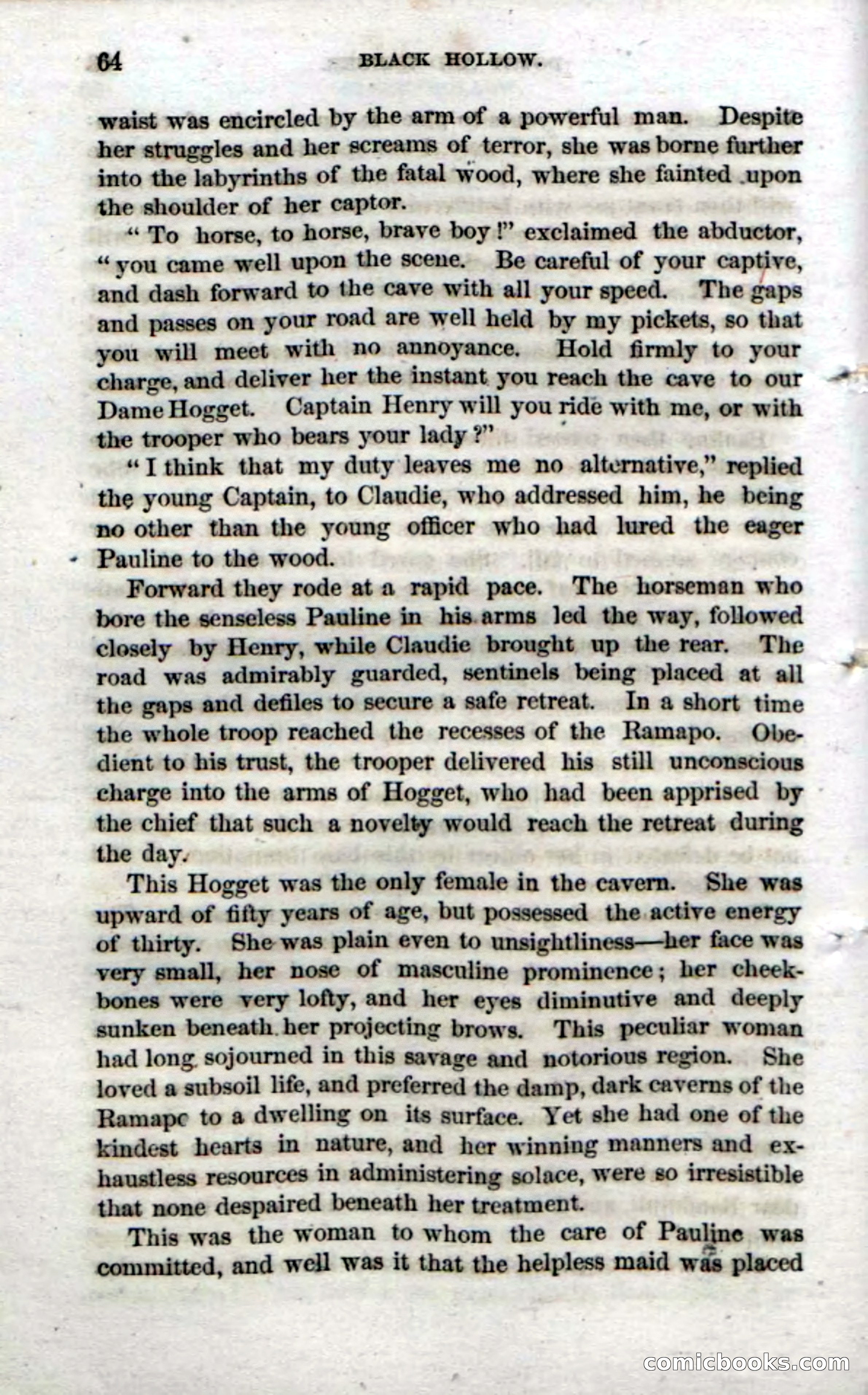 Beadle's Dime Novels No. 69: Black Hollow — page 62 of 100