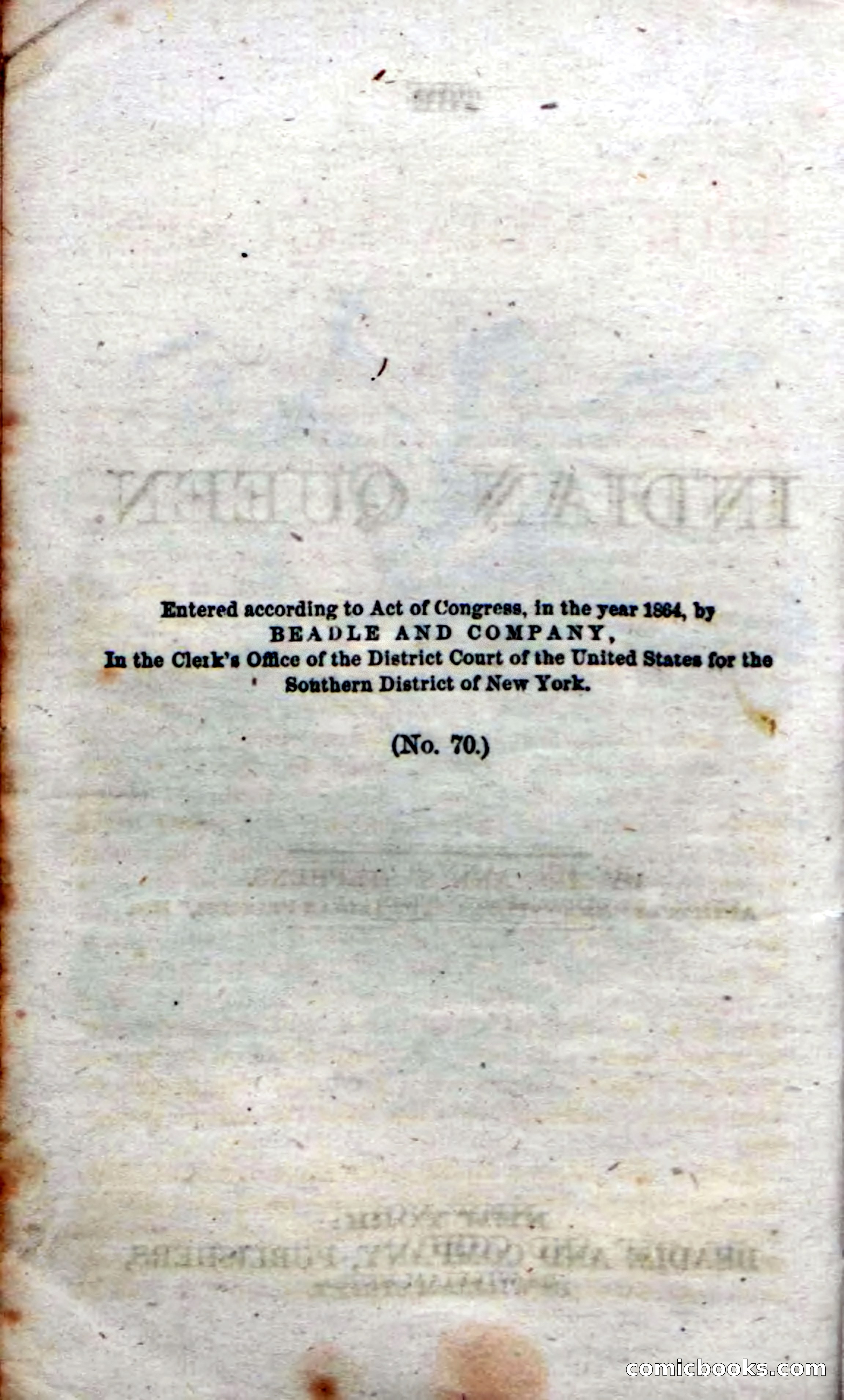 Beadle's Dime Novels No. 70: The Indian Queen — page 6 of 102