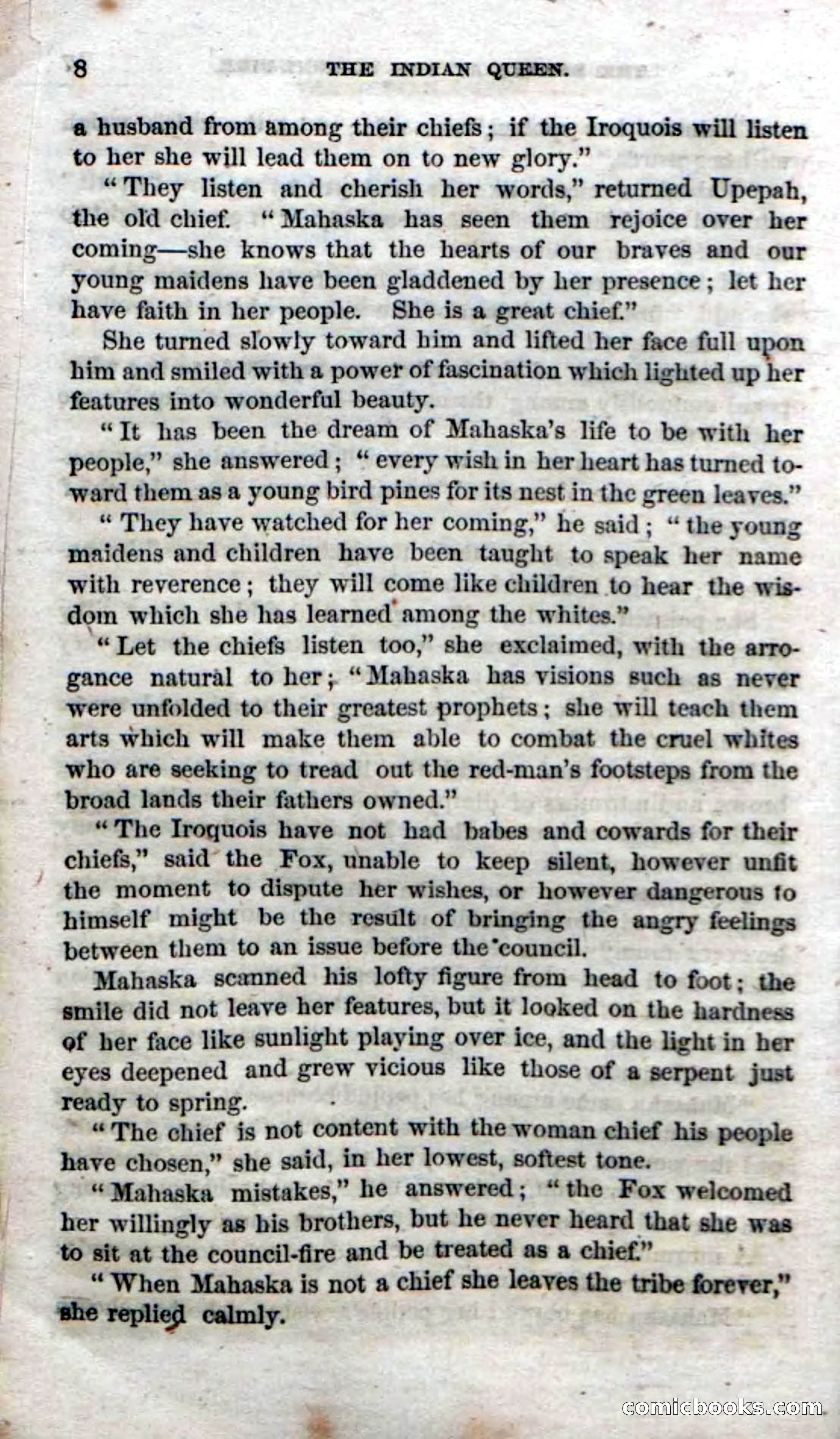 Beadle's Dime Novels No. 70: The Indian Queen — page 10 of 102