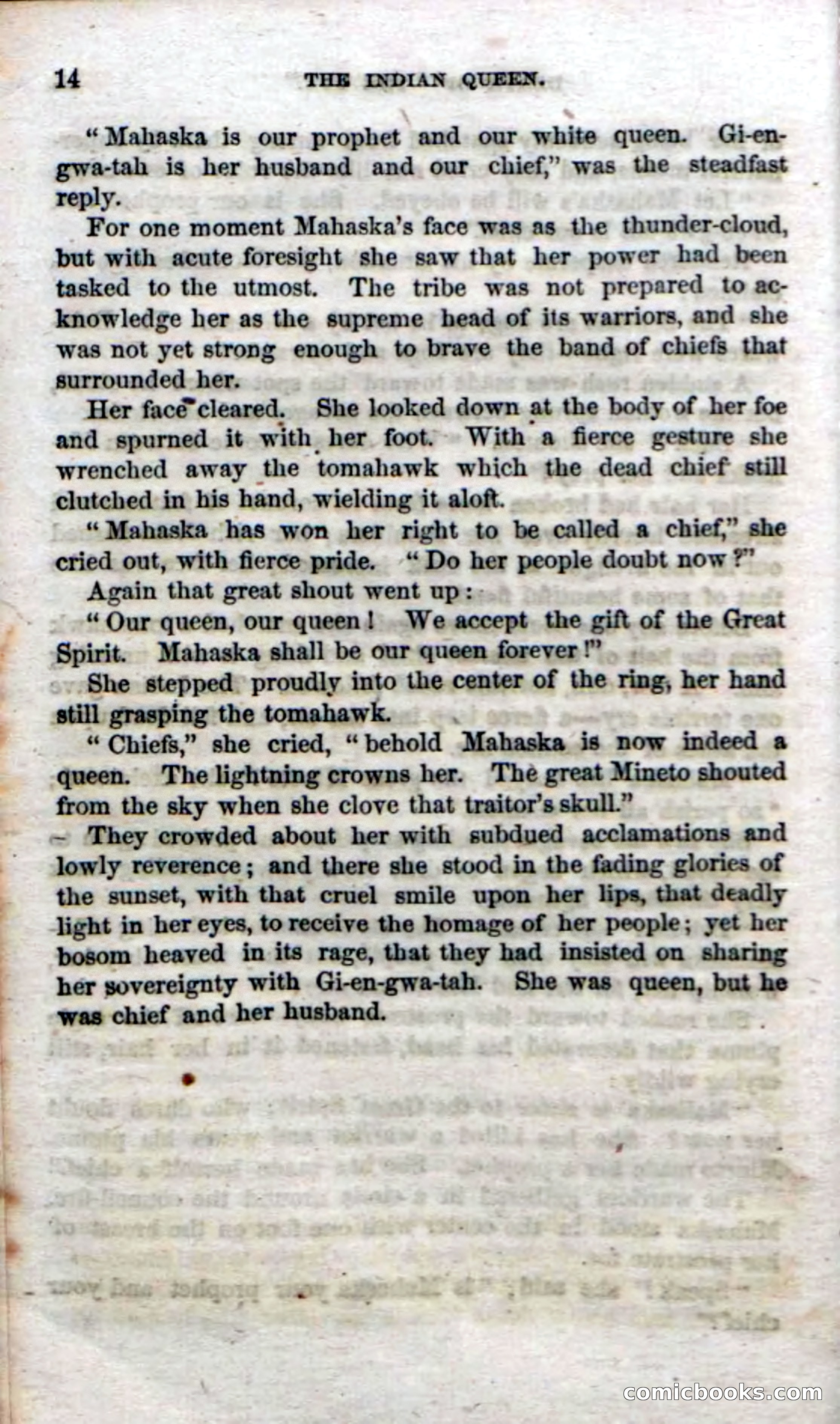 Beadle's Dime Novels No. 70: The Indian Queen — page 16 of 102