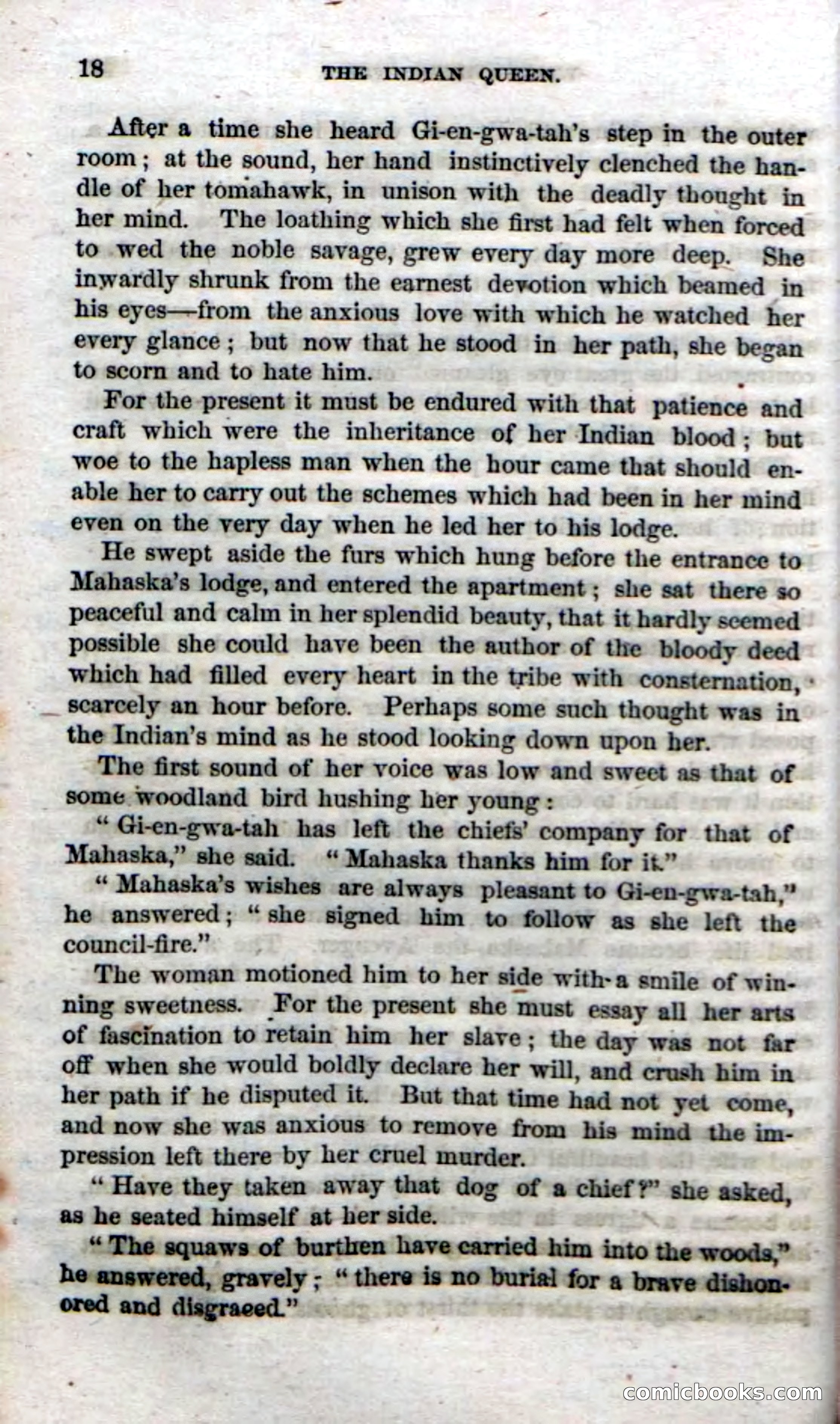 Beadle's Dime Novels No. 70: The Indian Queen — page 20 of 102