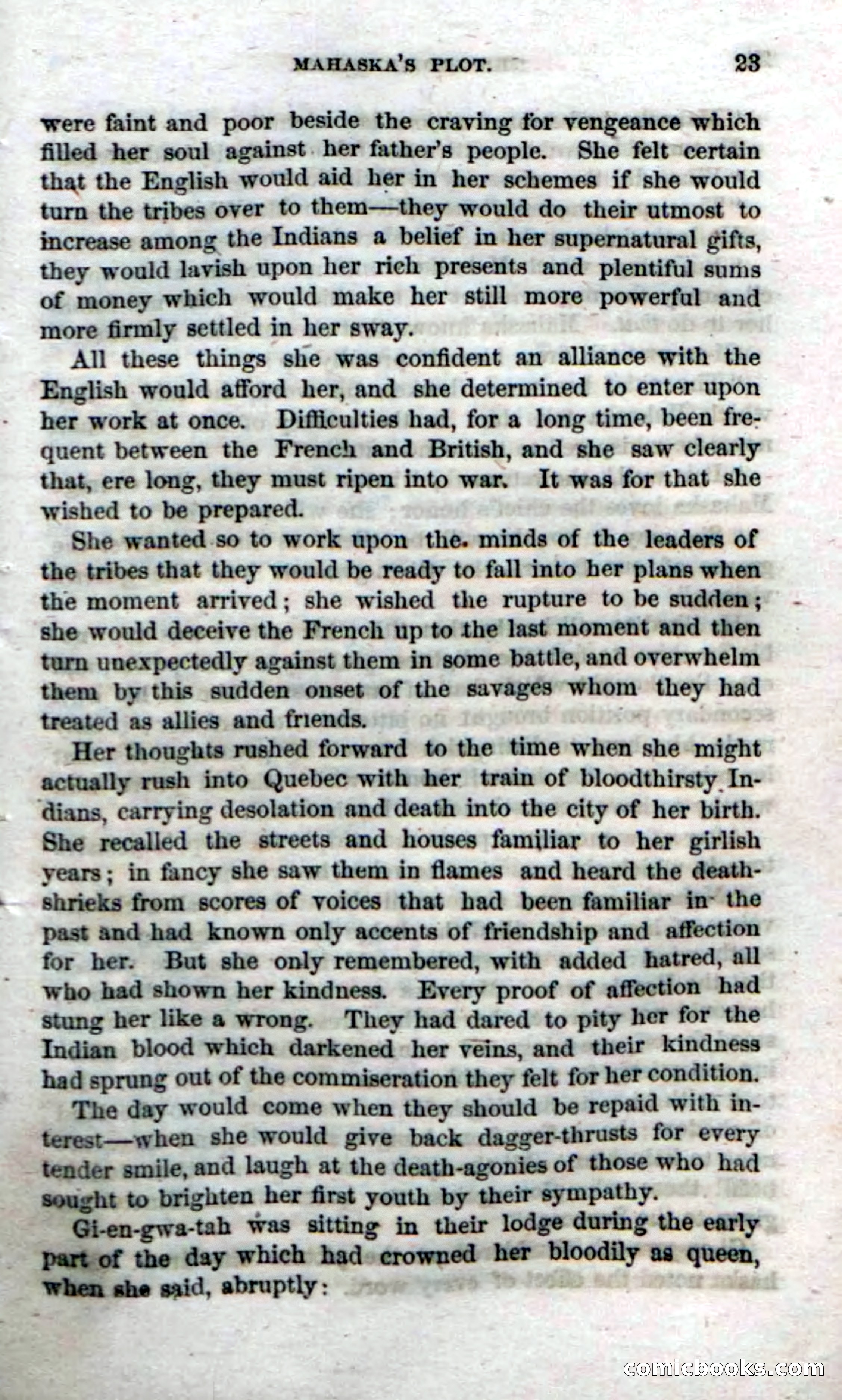 Beadle's Dime Novels No. 70: The Indian Queen — page 25 of 102