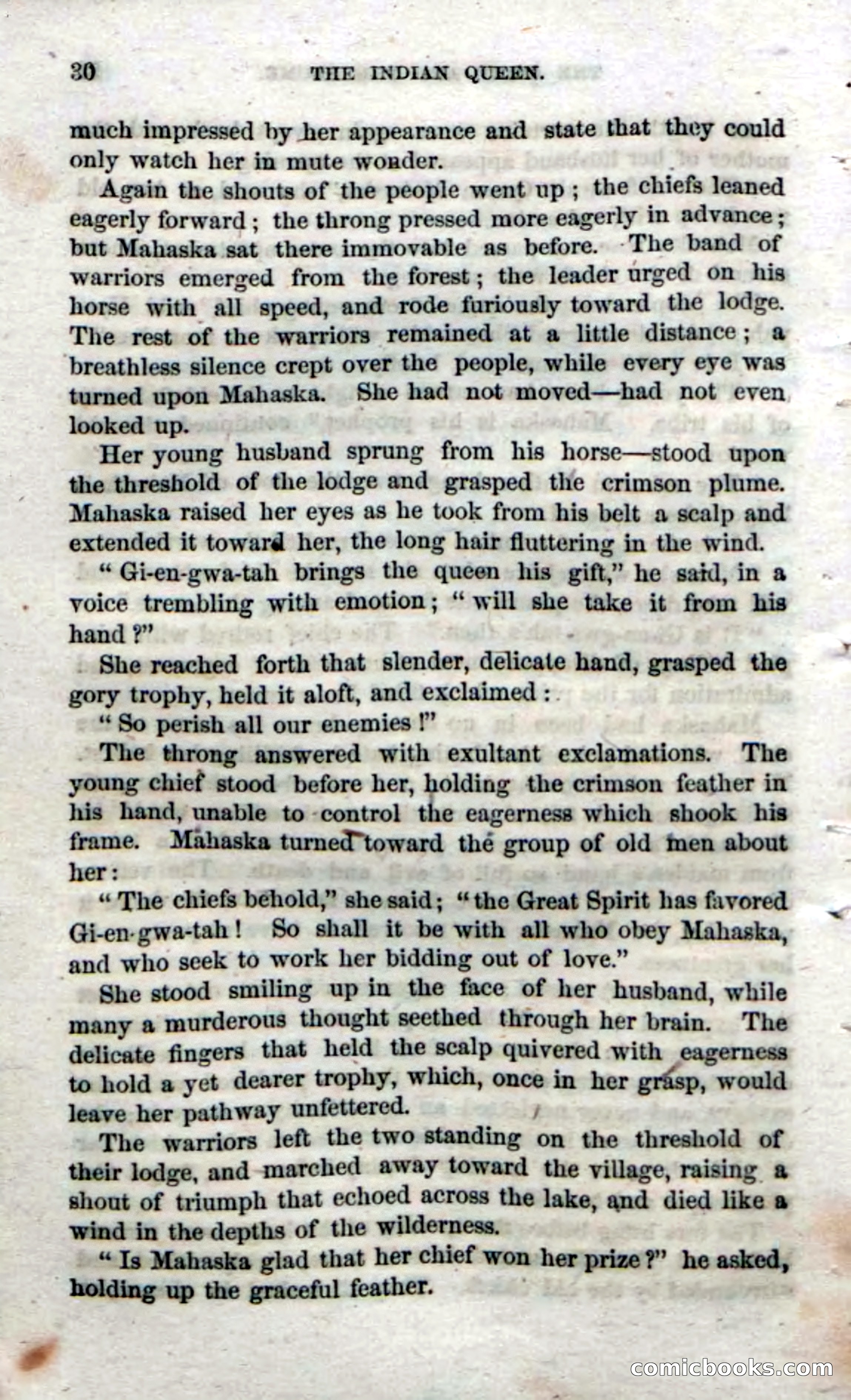 Beadle's Dime Novels No. 70: The Indian Queen — page 32 of 102