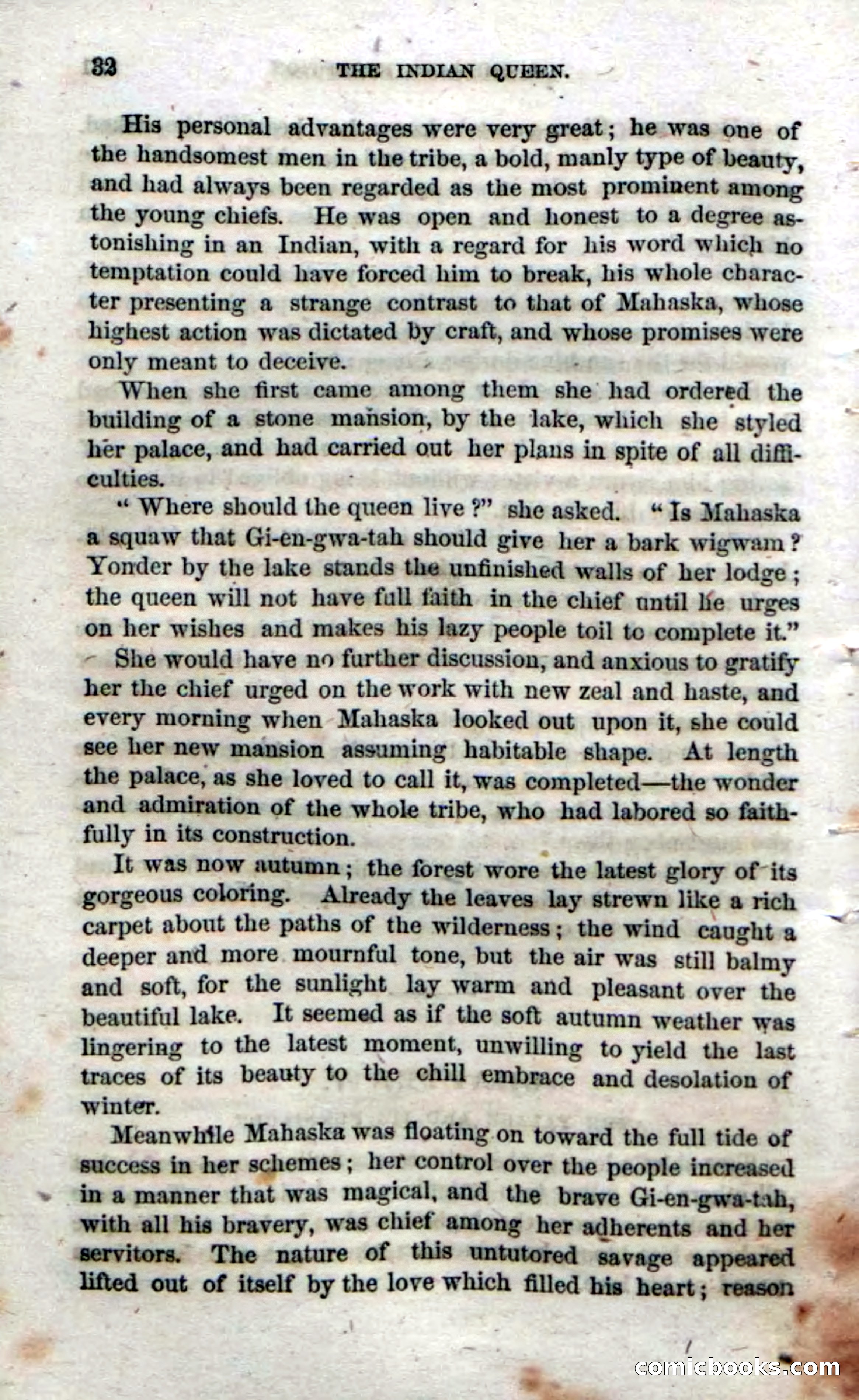Beadle's Dime Novels No. 70: The Indian Queen — page 34 of 102