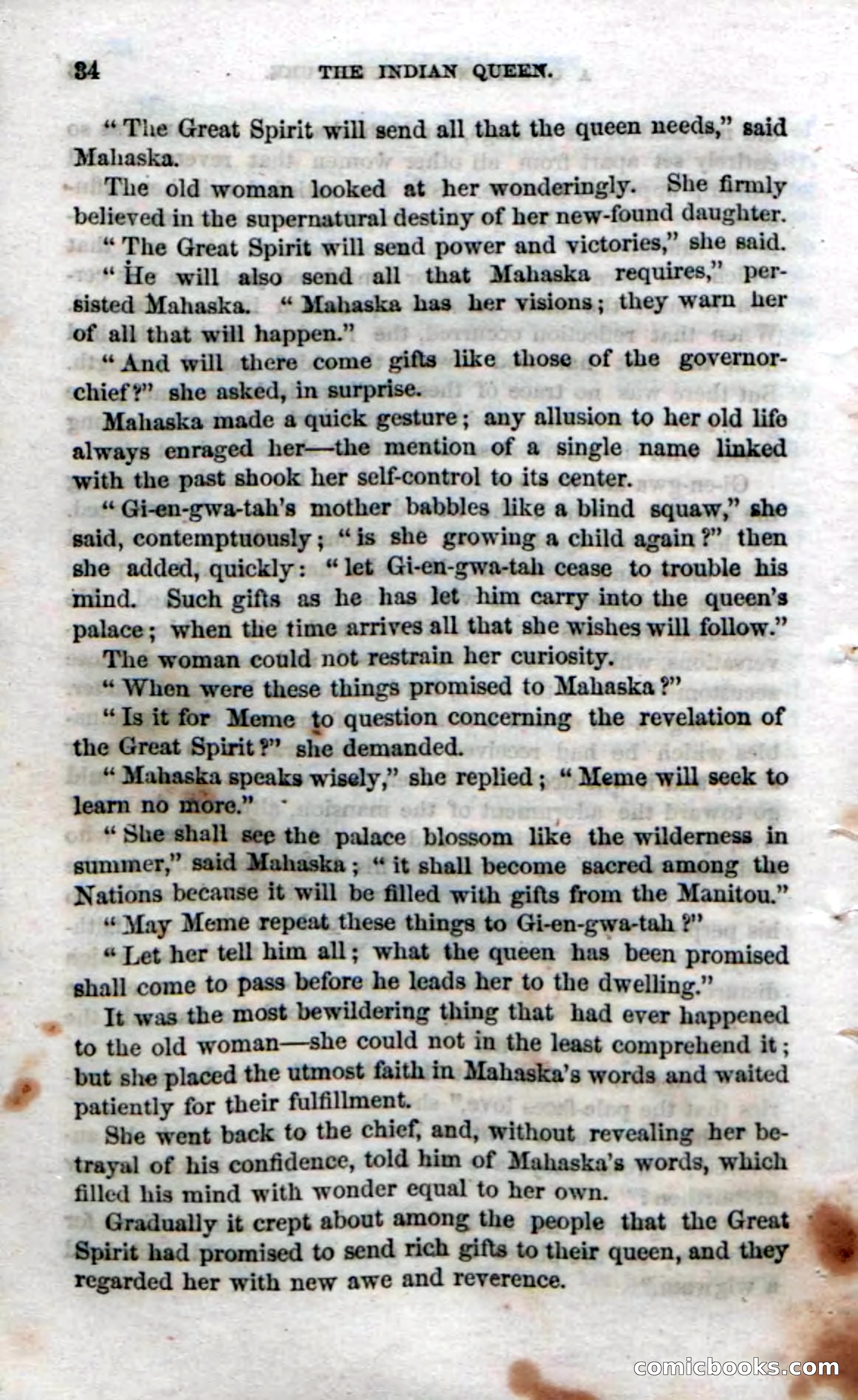 Beadle's Dime Novels No. 70: The Indian Queen — page 36 of 102