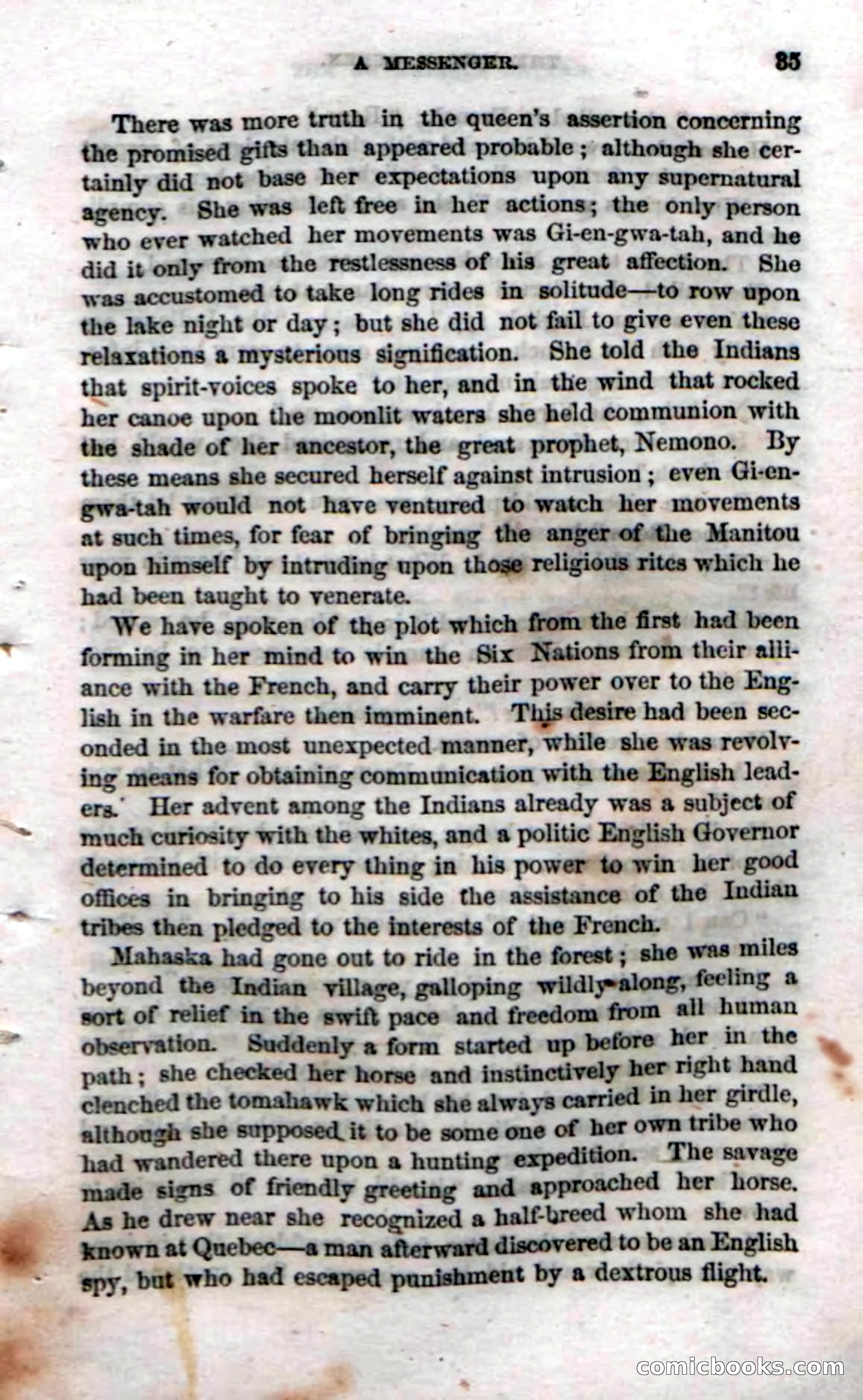 Beadle's Dime Novels No. 70: The Indian Queen — page 37 of 102
