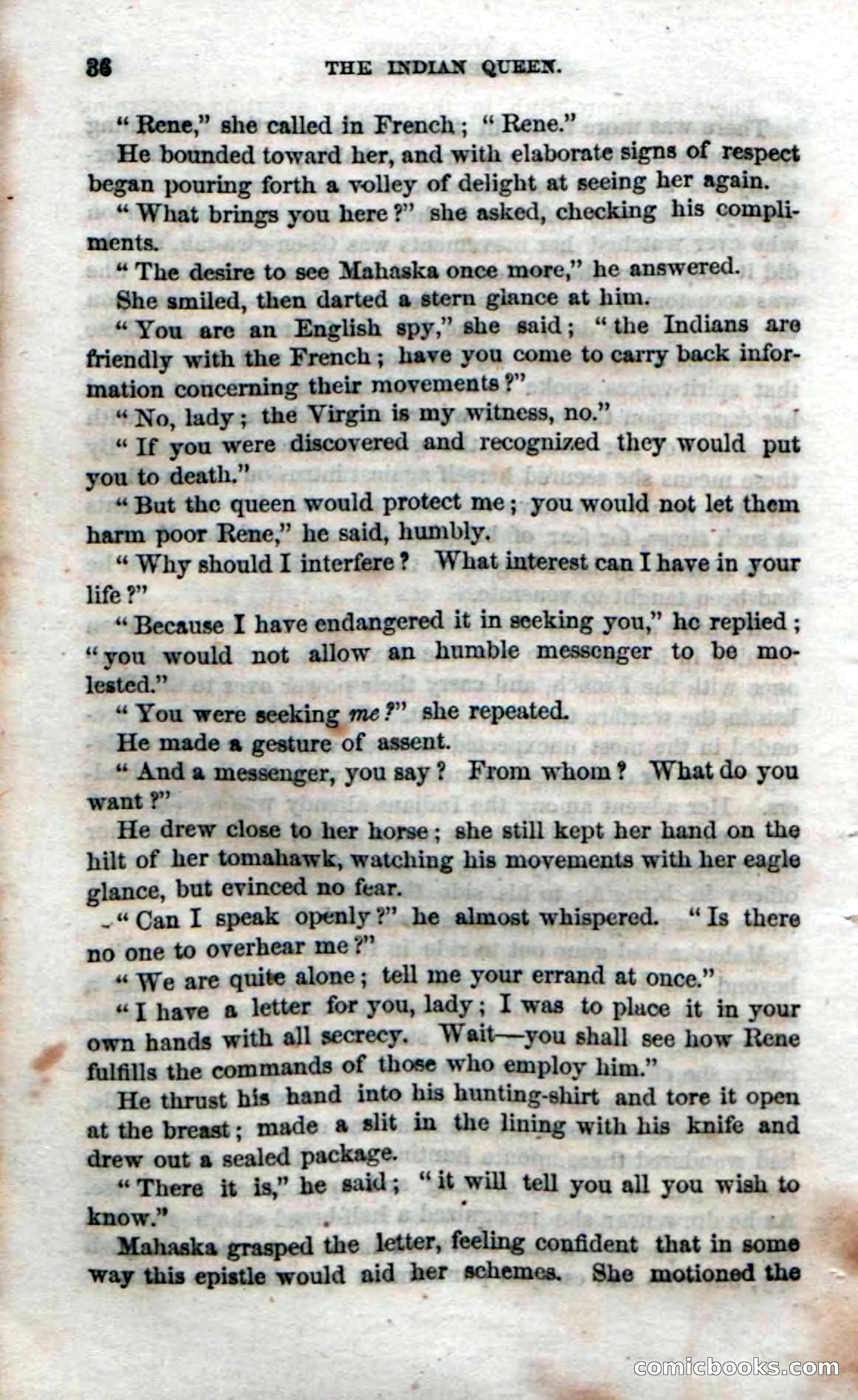 Beadle's Dime Novels No. 70: The Indian Queen — page 38 of 102