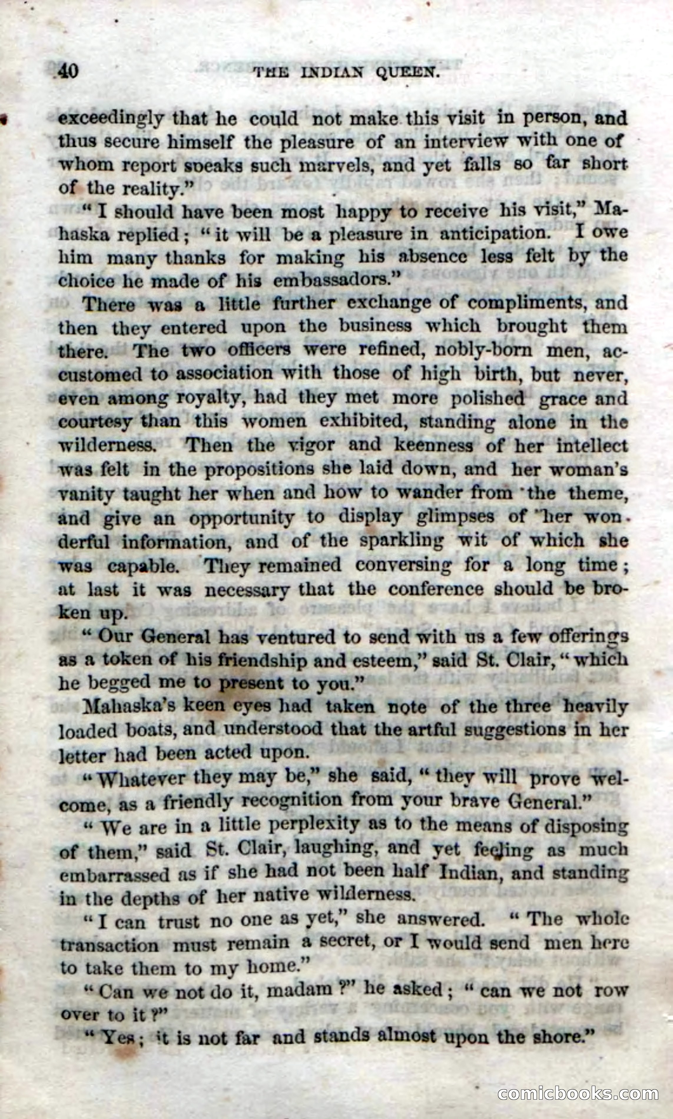 Beadle's Dime Novels No. 70: The Indian Queen — page 42 of 102