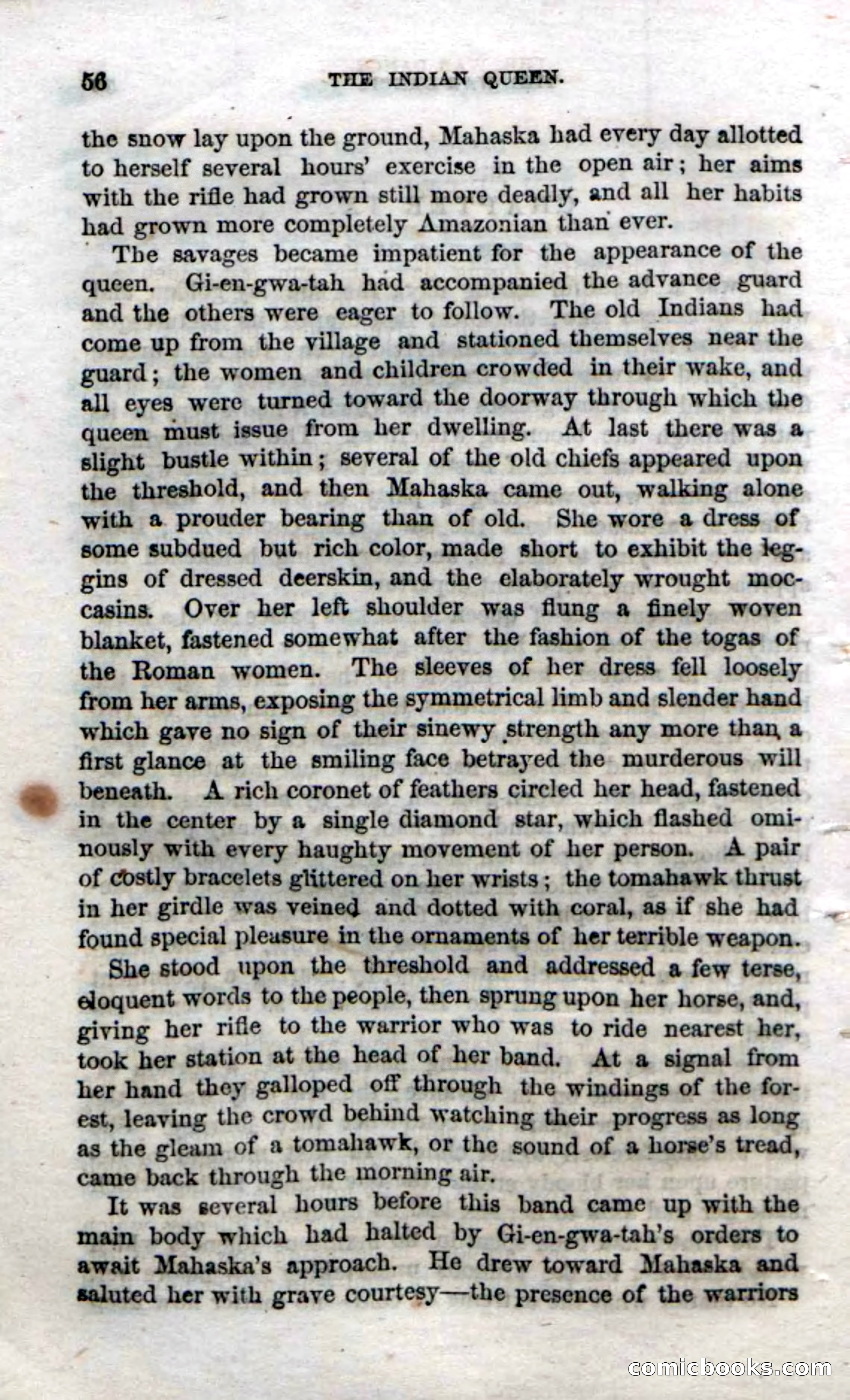 Beadle's Dime Novels No. 70: The Indian Queen — page 58 of 102