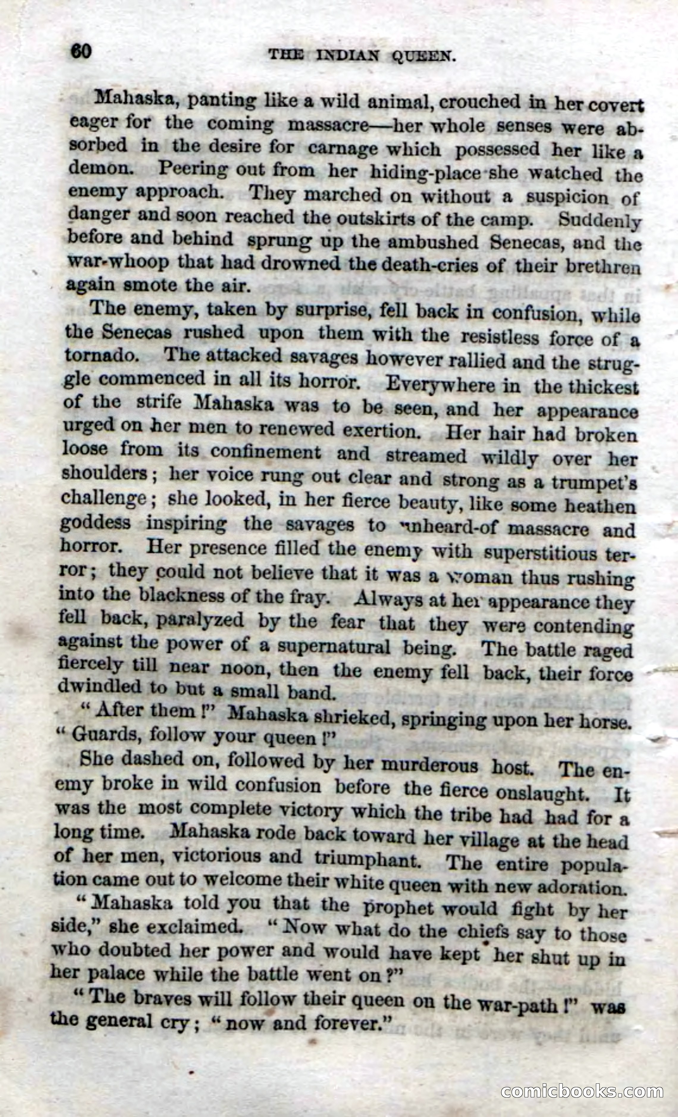 Beadle's Dime Novels No. 70: The Indian Queen — page 62 of 102
