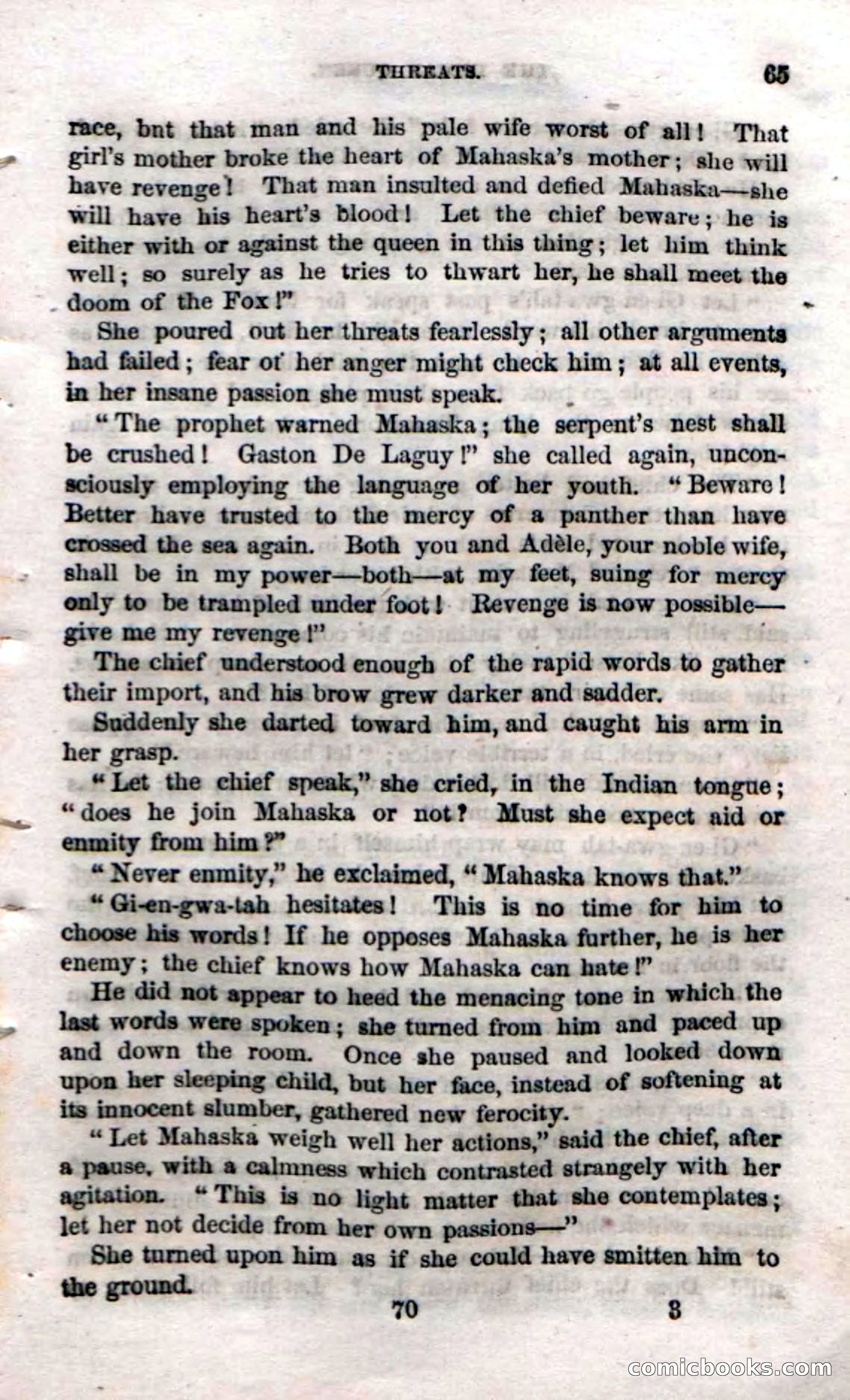 Beadle's Dime Novels No. 70: The Indian Queen — page 67 of 102