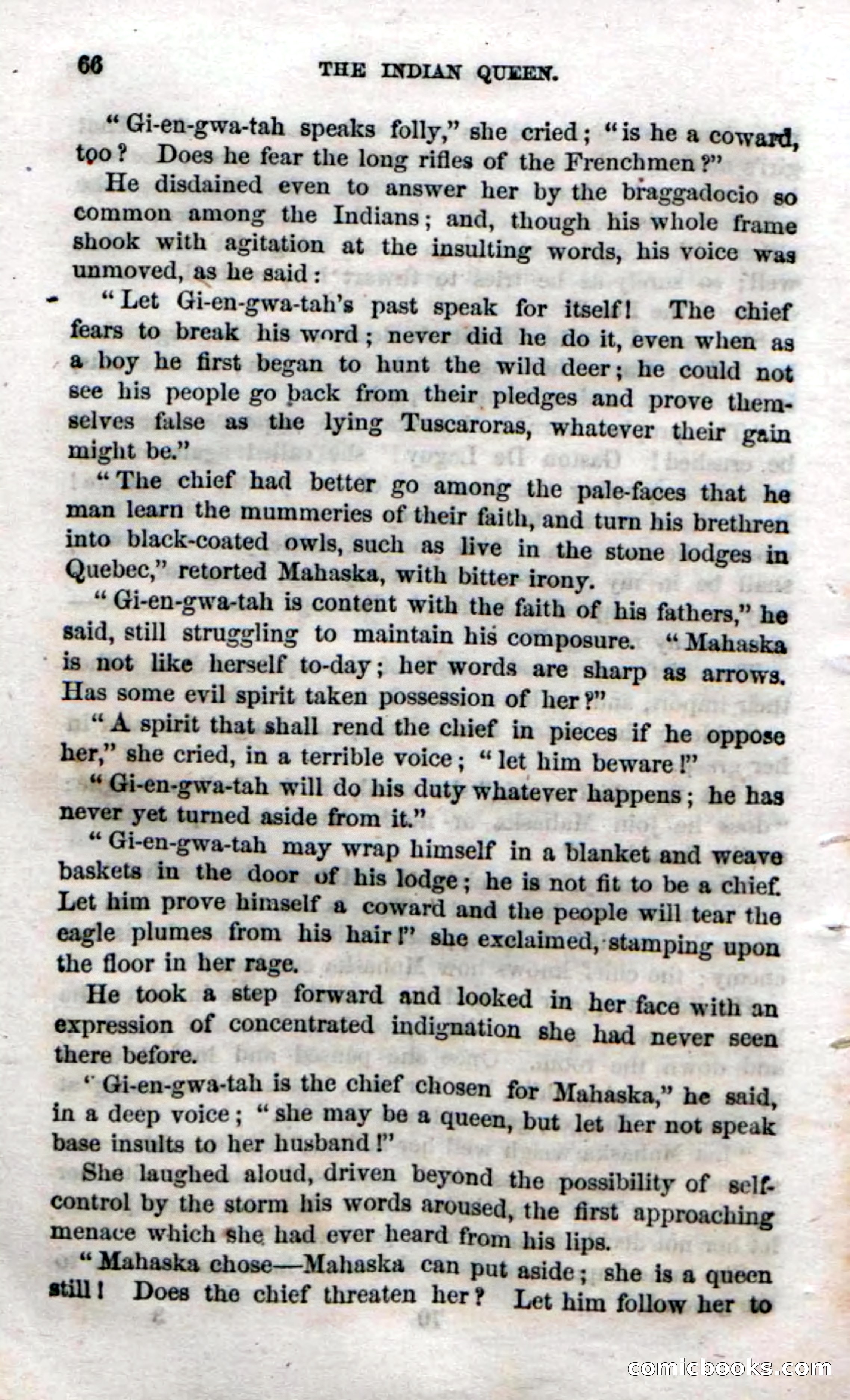 Beadle's Dime Novels No. 70: The Indian Queen — page 68 of 102