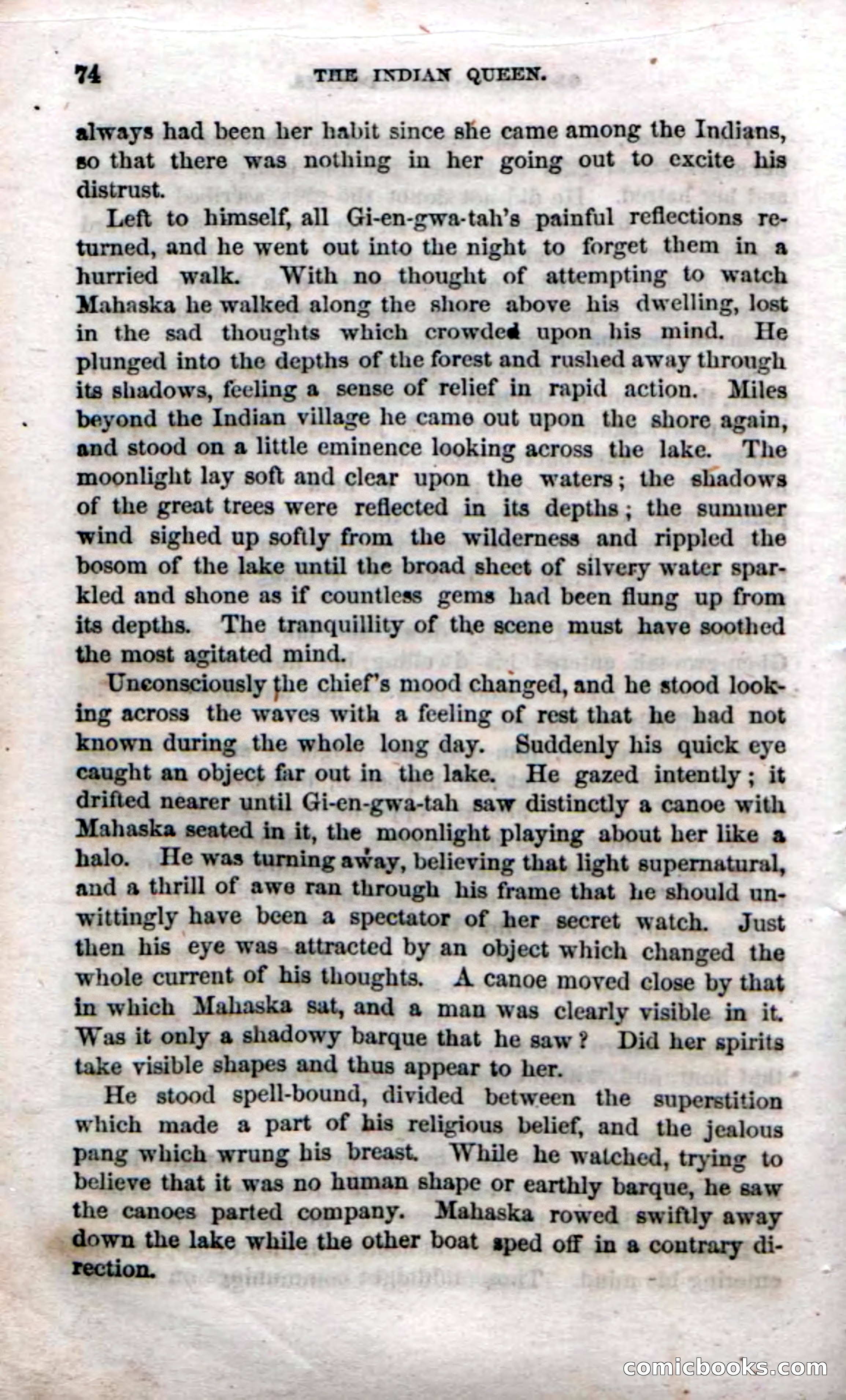Beadle's Dime Novels No. 70: The Indian Queen — page 76 of 102