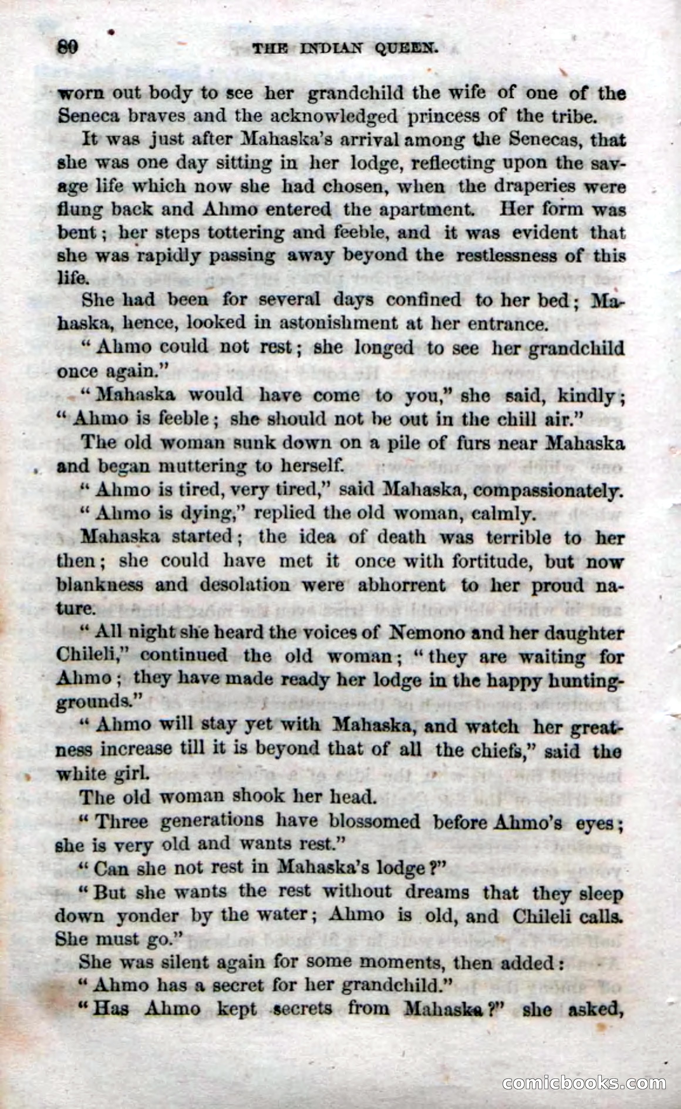 Beadle's Dime Novels No. 70: The Indian Queen — page 82 of 102
