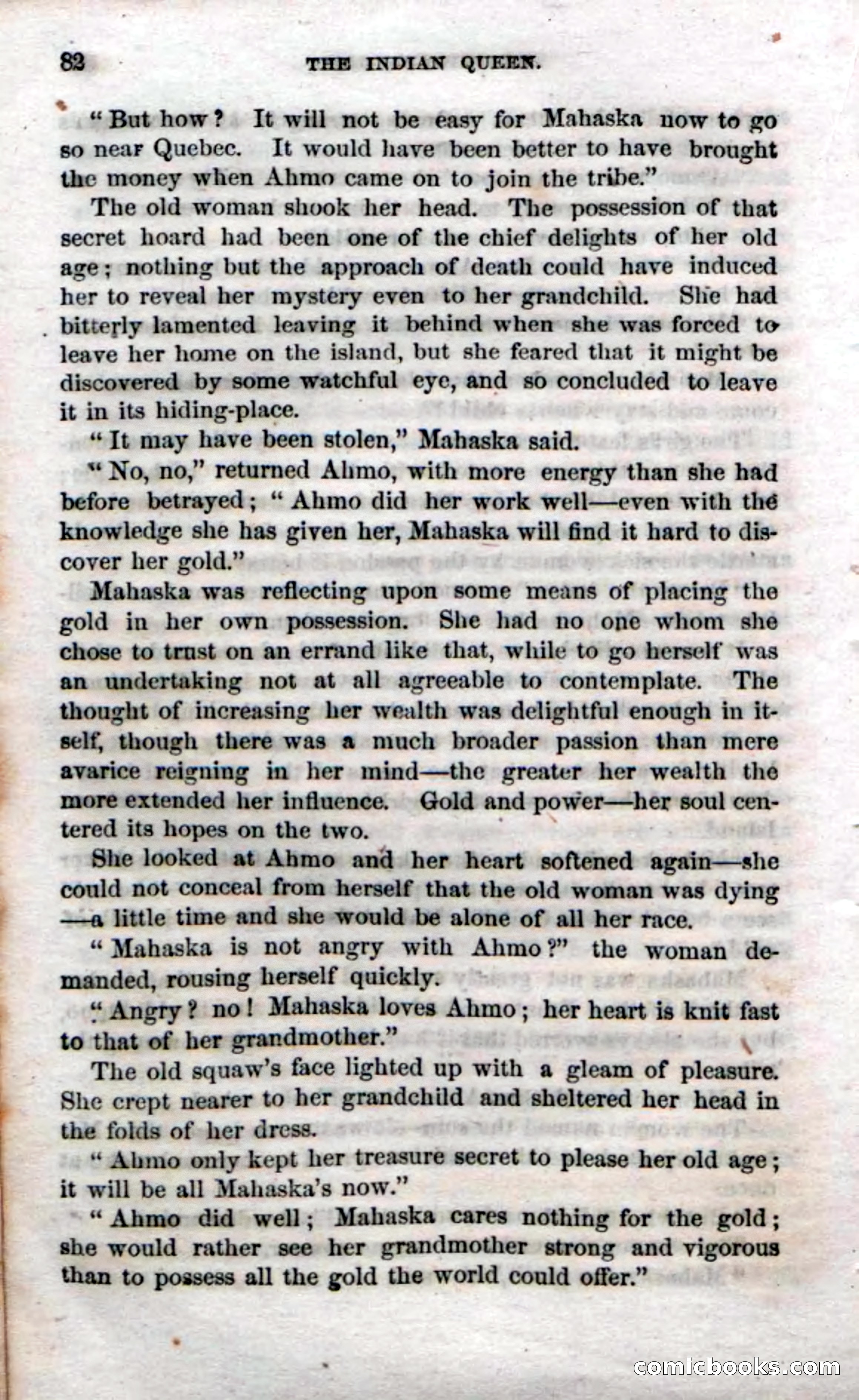 Beadle's Dime Novels No. 70: The Indian Queen — page 84 of 102