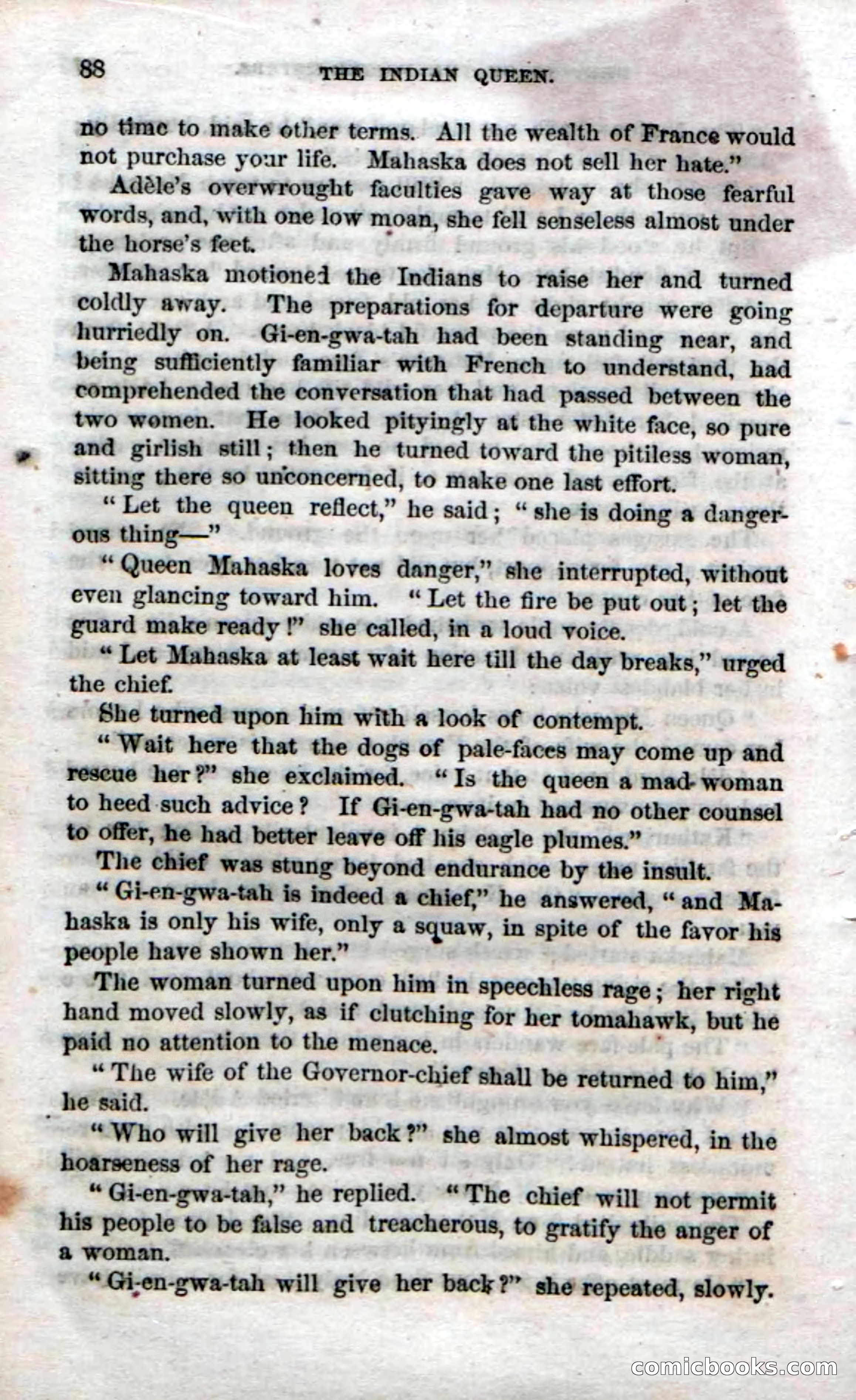Beadle's Dime Novels No. 70: The Indian Queen — page 90 of 102