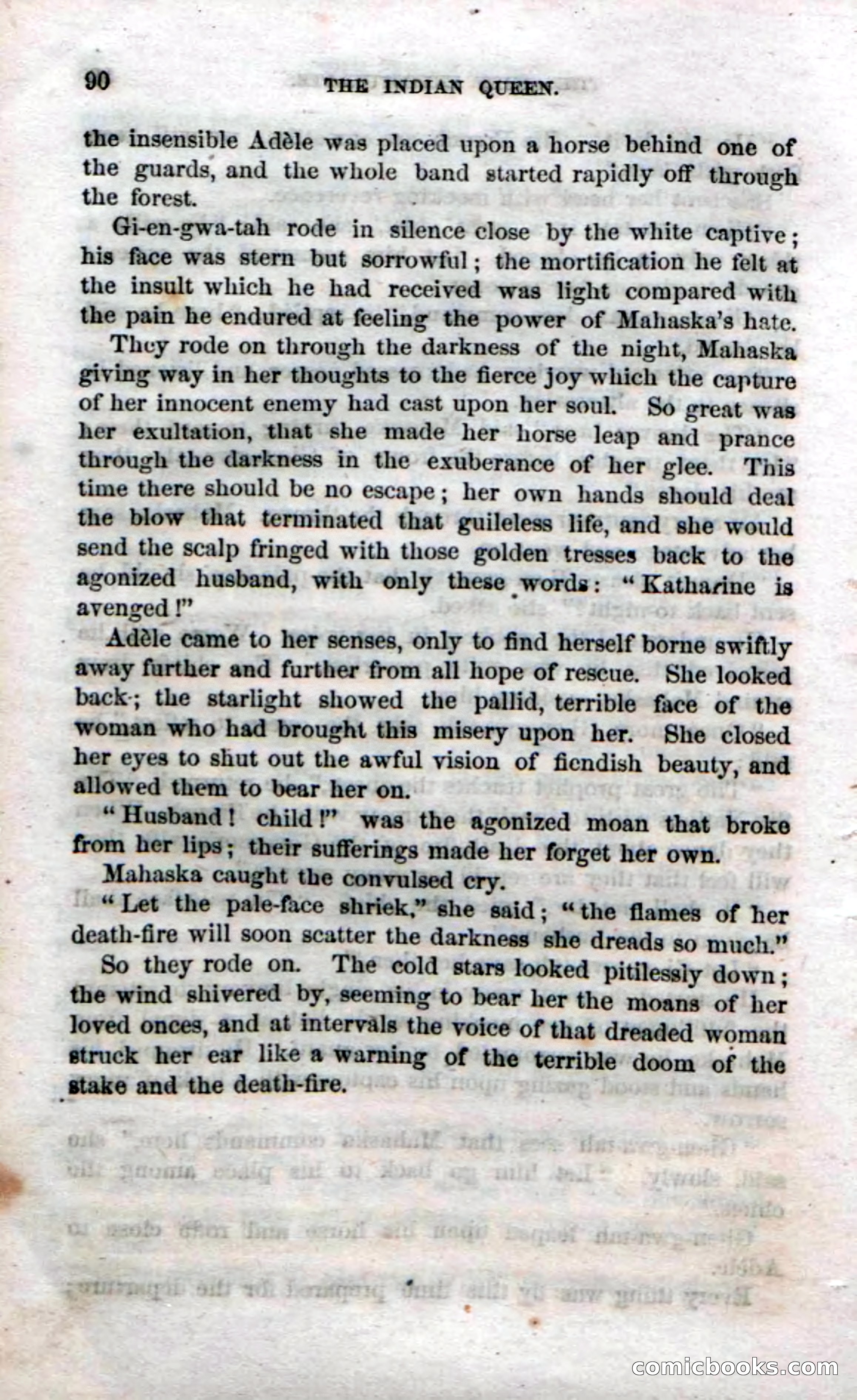 Beadle's Dime Novels No. 70: The Indian Queen — page 92 of 102