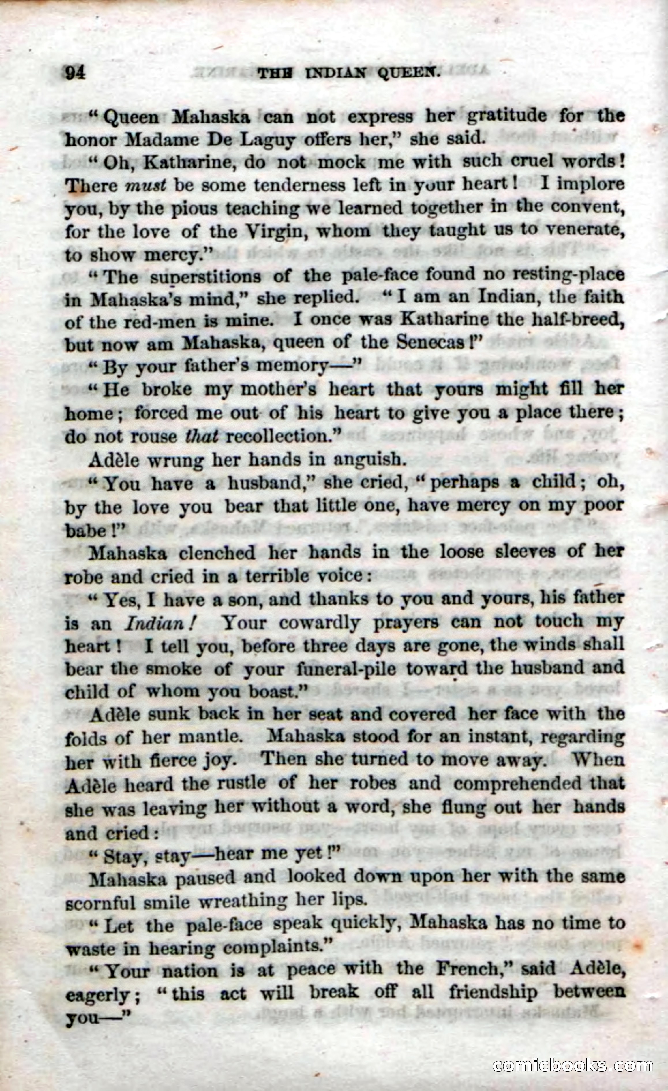 Beadle's Dime Novels No. 70: The Indian Queen — page 96 of 102