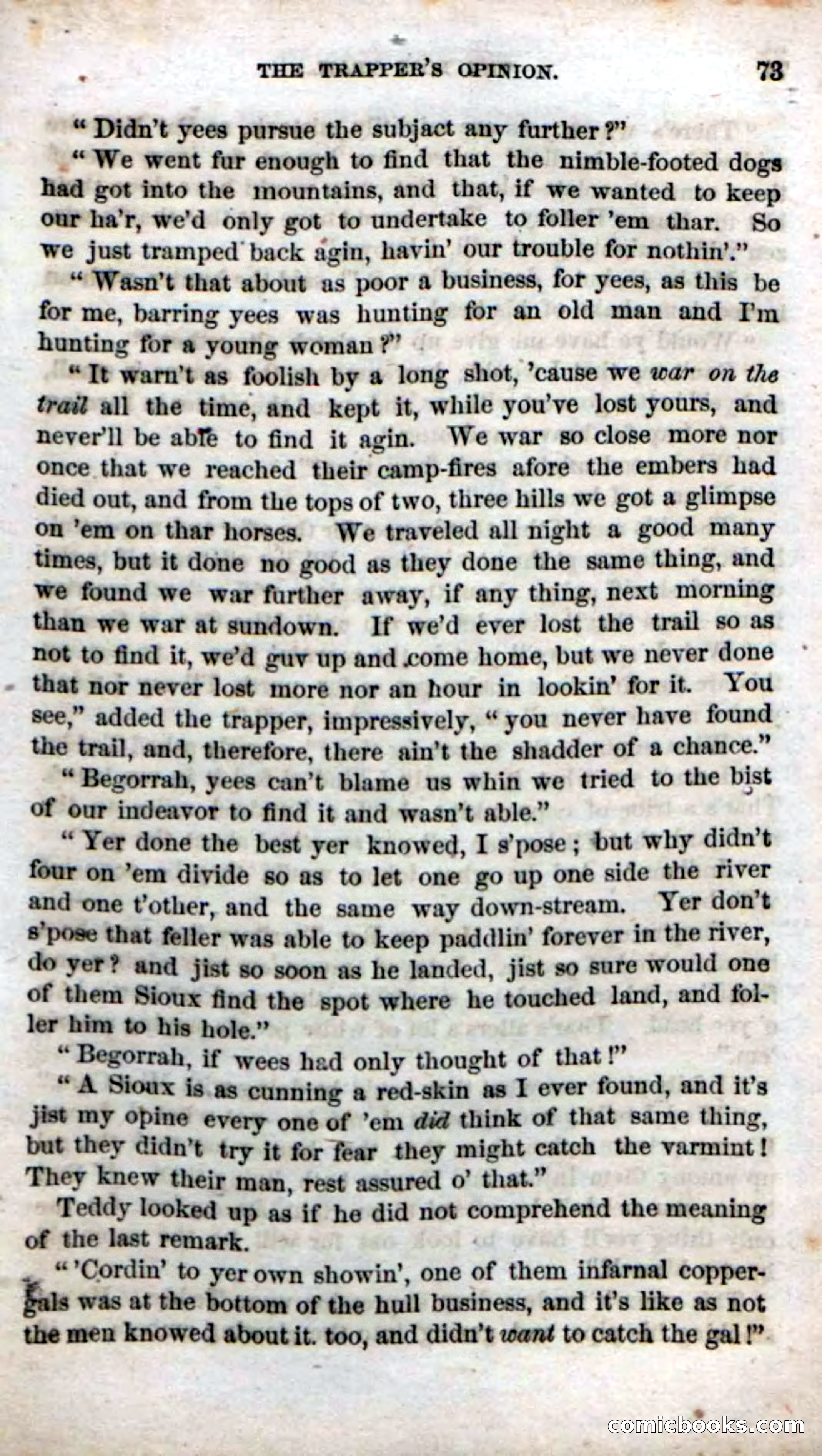 Beadle's Dime Novels No. 71: The Lost Trail — page 71 of 100