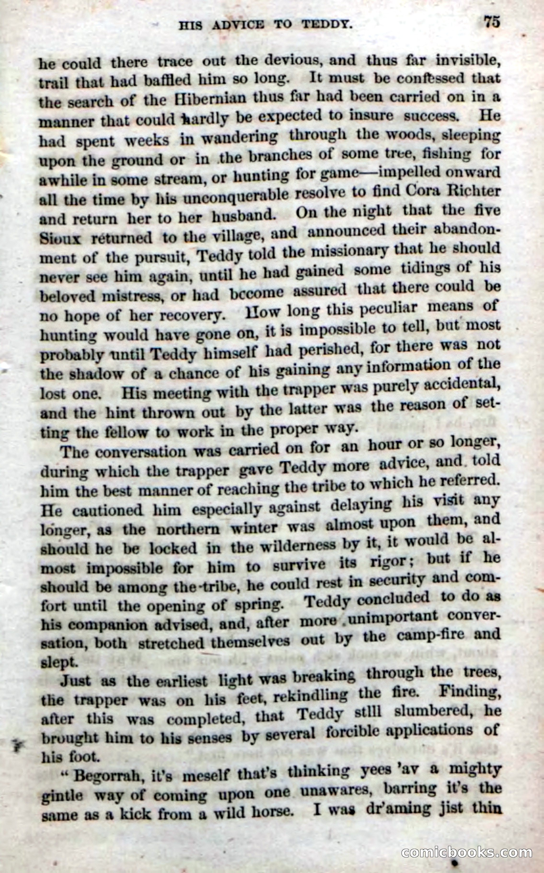 Beadle's Dime Novels No. 71: The Lost Trail — page 73 of 100