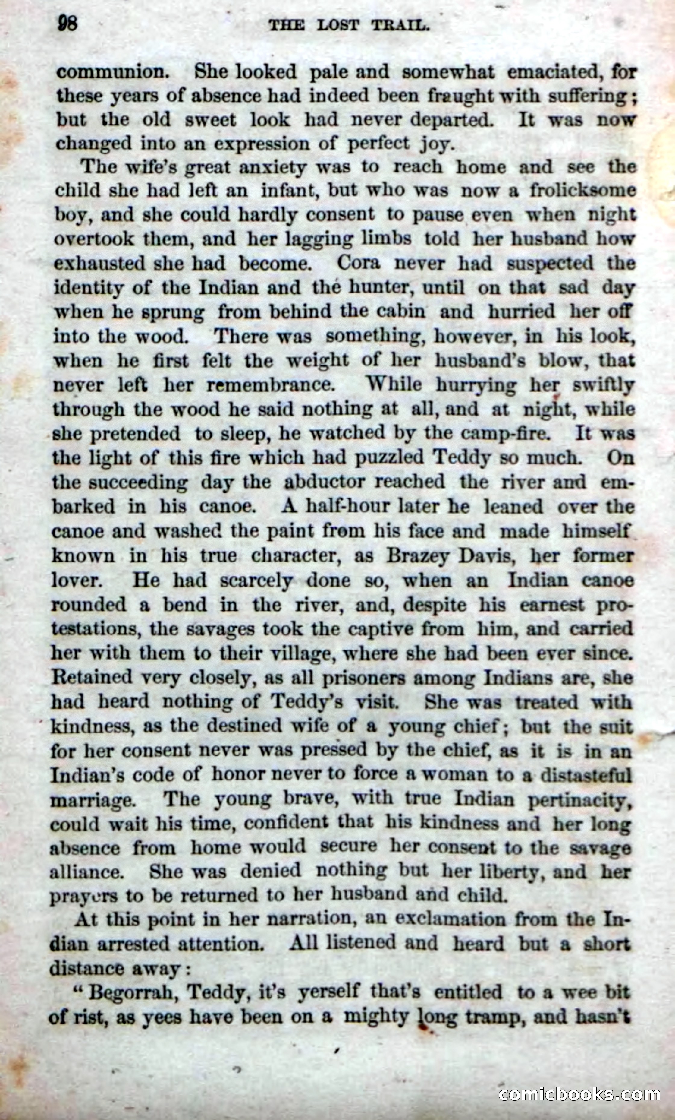 Beadle's Dime Novels No. 71: The Lost Trail — page 96 of 100