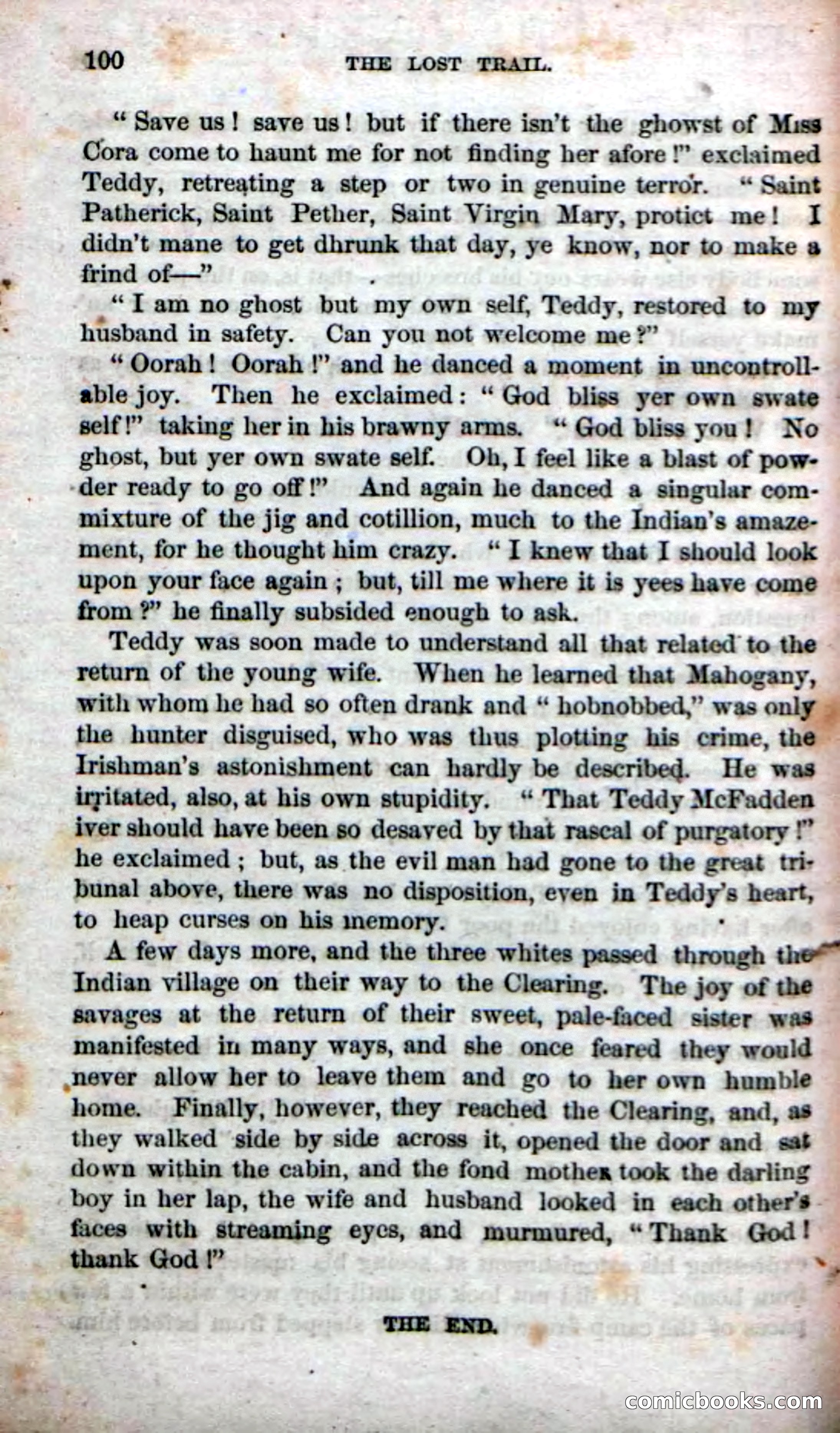 Beadle's Dime Novels No. 71: The Lost Trail — page 98 of 100