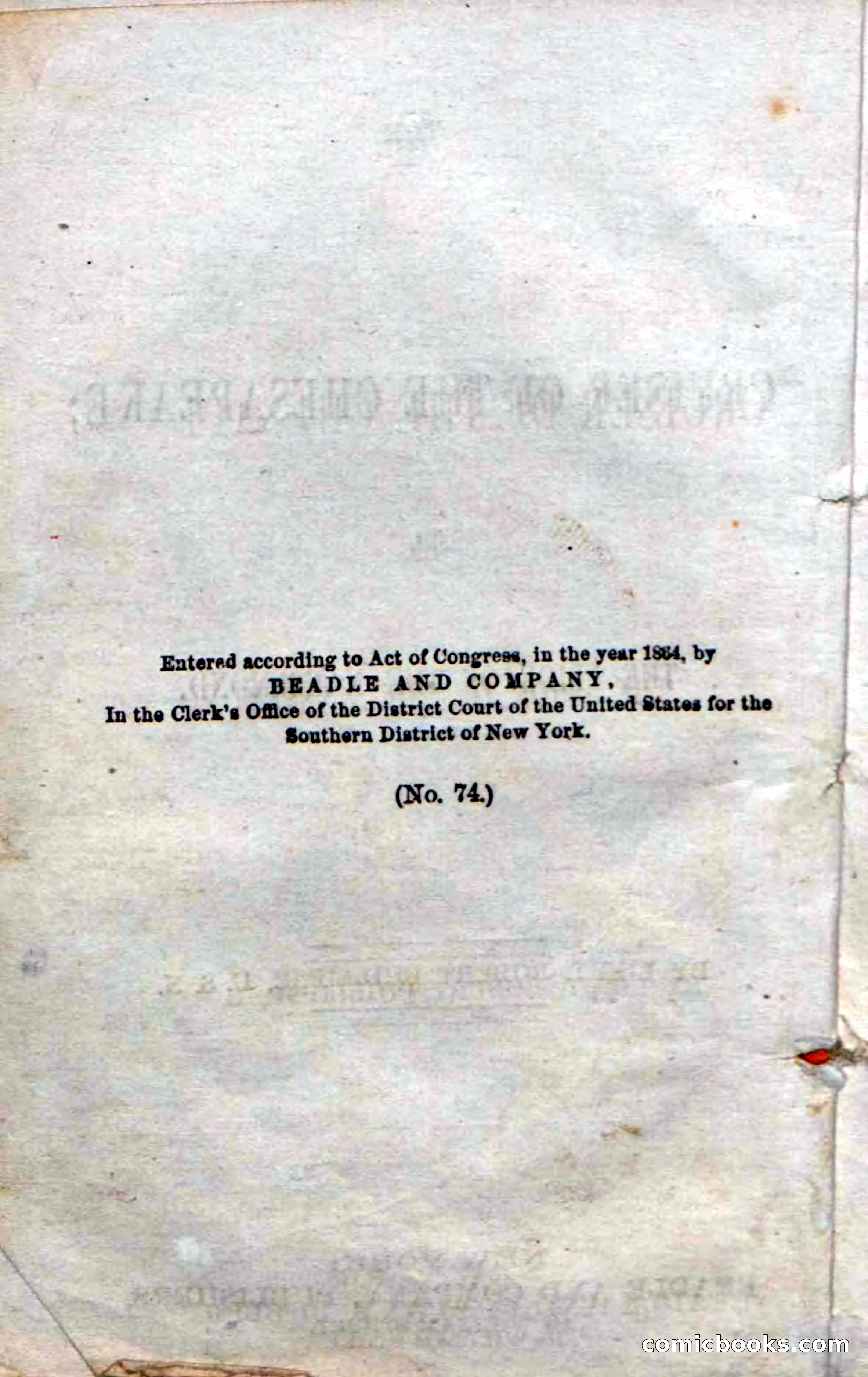 Beadle's Dime Novels No. 74: Cruiser of the Chesapeake — page 6 of 98
