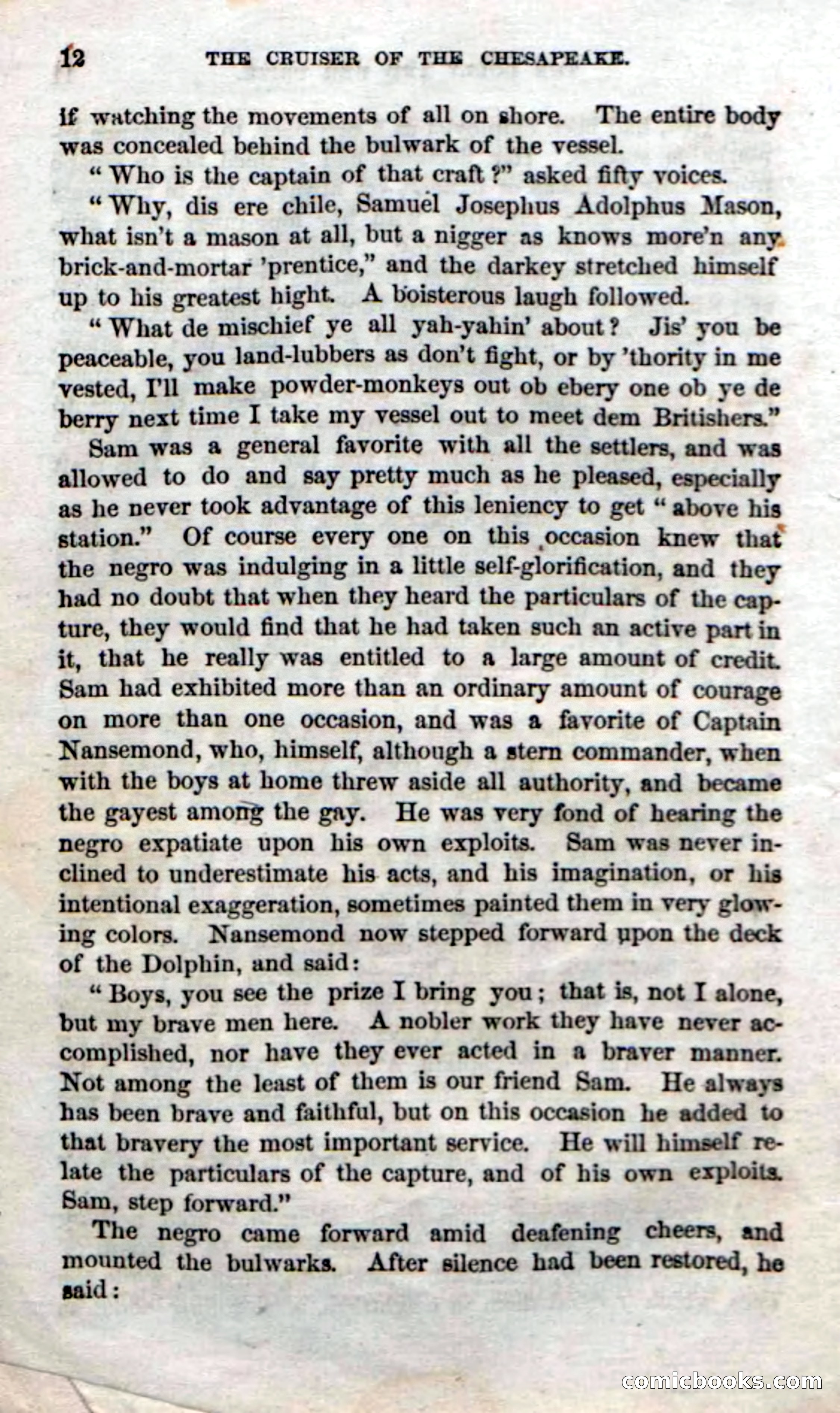 Beadle's Dime Novels No. 74: Cruiser of the Chesapeake — page 10 of 98