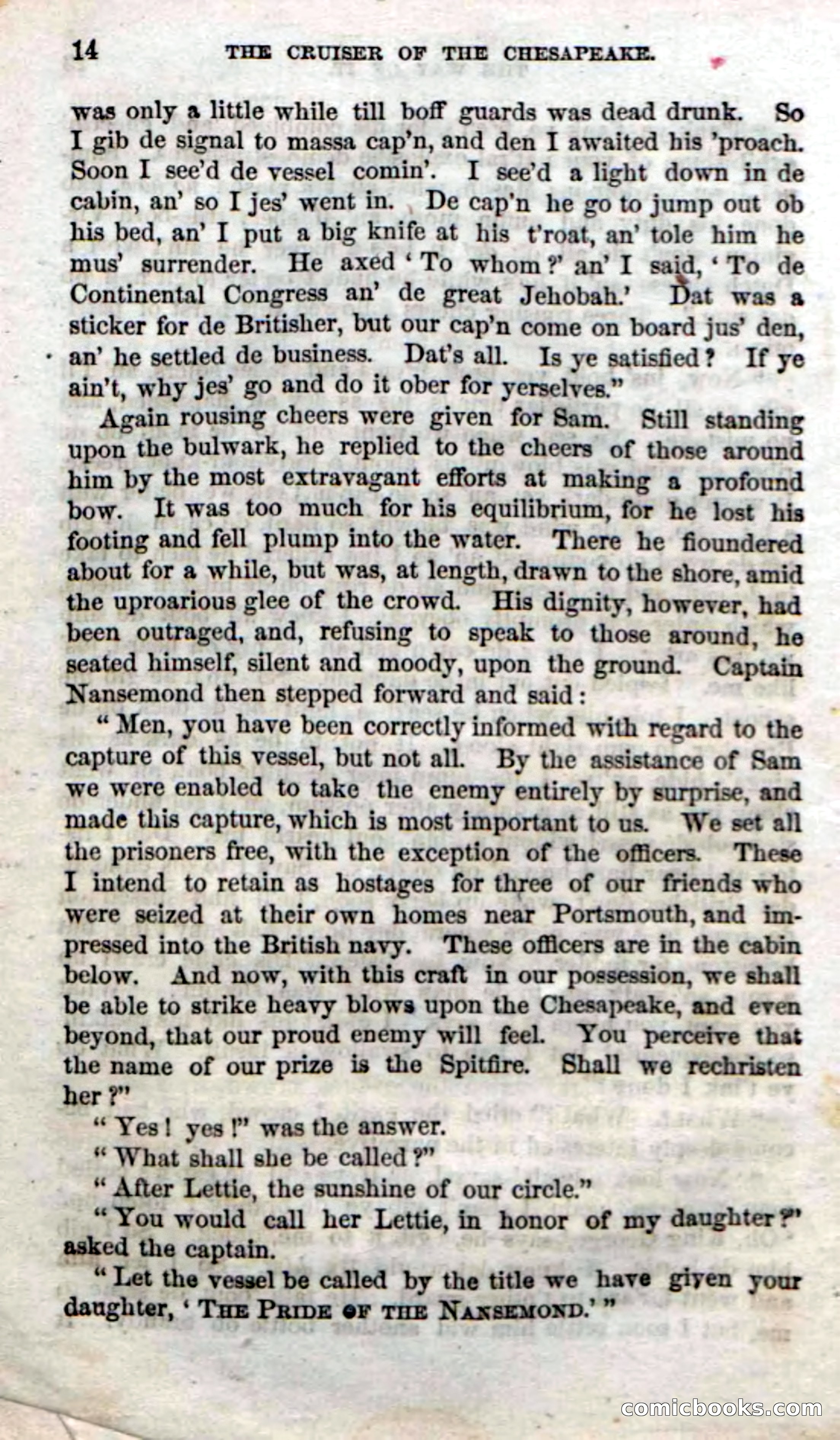 Beadle's Dime Novels No. 74: Cruiser of the Chesapeake — page 12 of 98