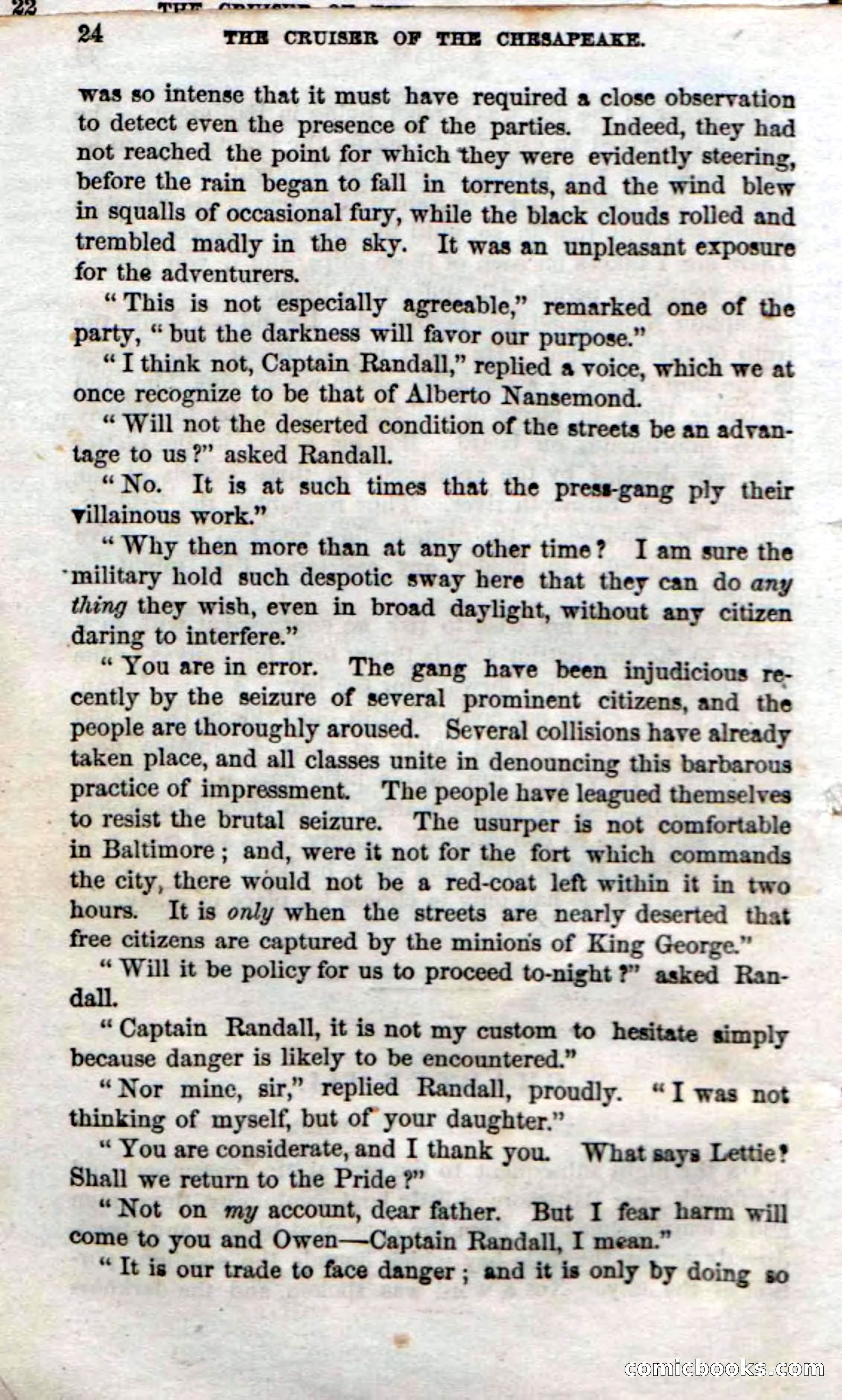 Beadle's Dime Novels No. 74: Cruiser of the Chesapeake — page 22 of 98