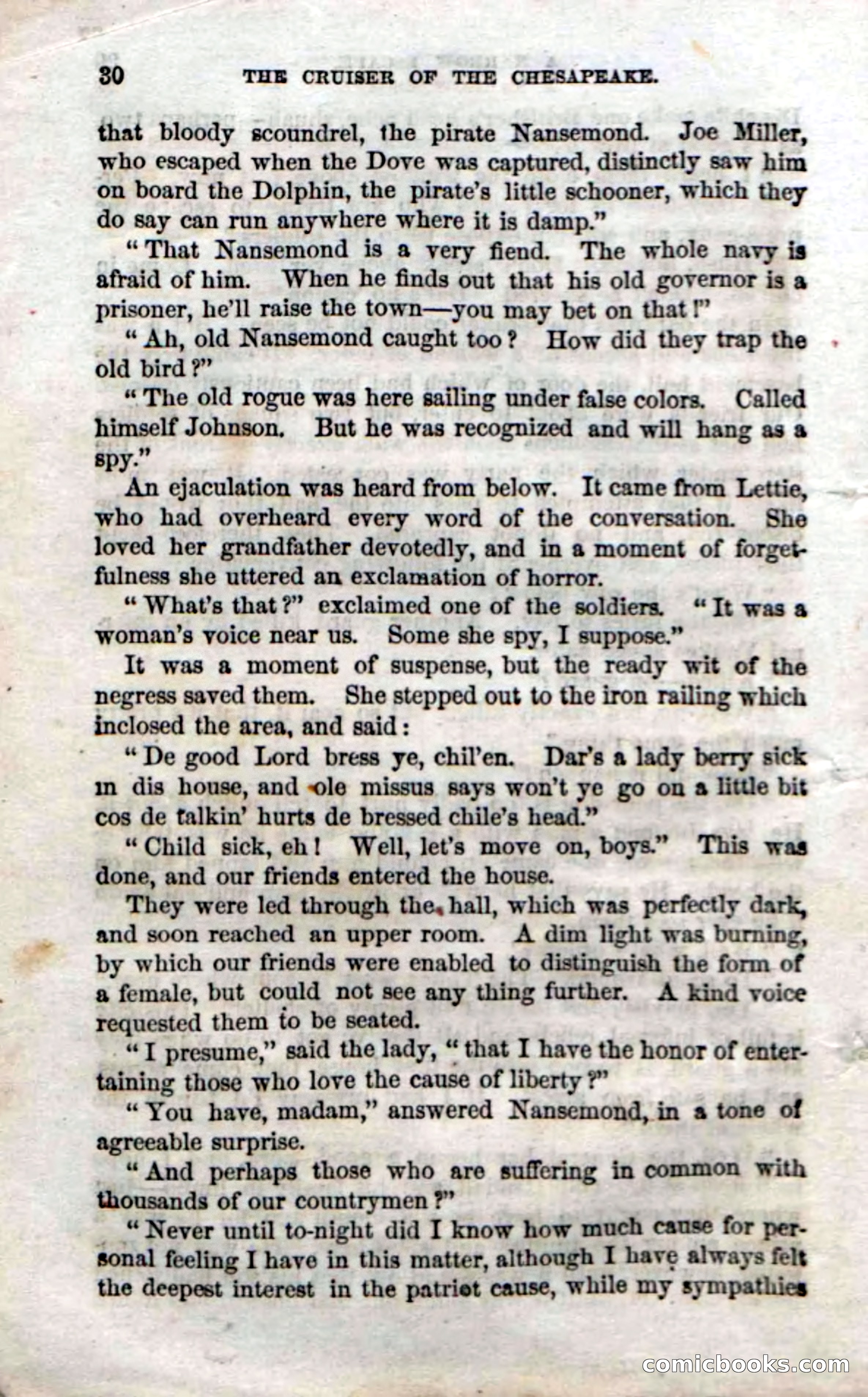 Beadle's Dime Novels No. 74: Cruiser of the Chesapeake — page 28 of 98