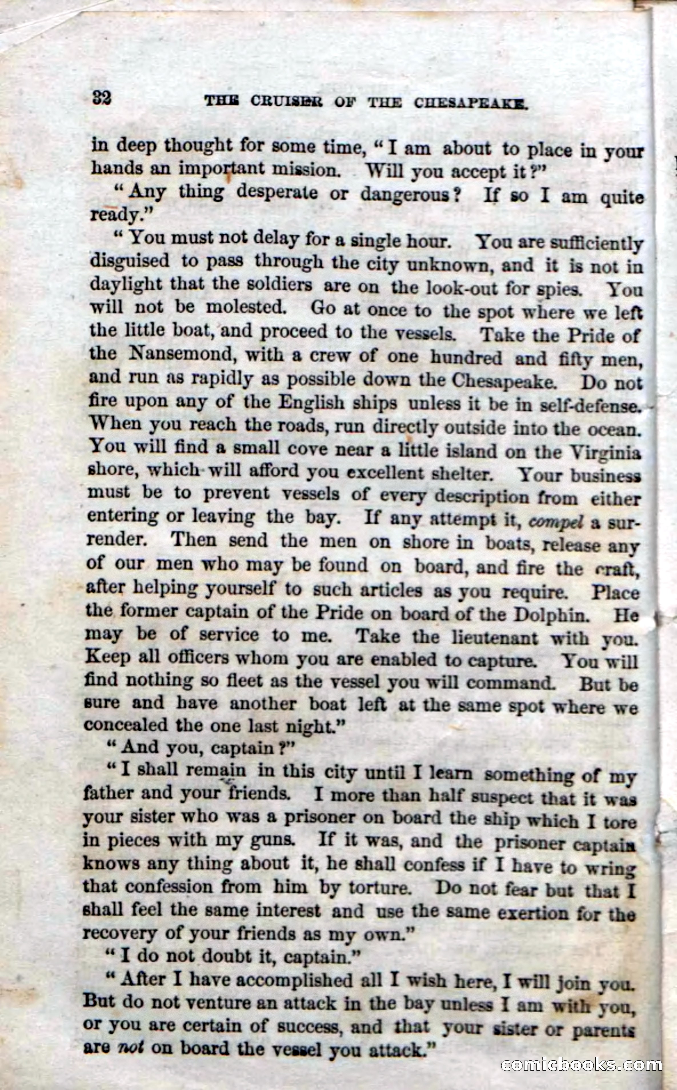 Beadle's Dime Novels No. 74: Cruiser of the Chesapeake — page 30 of 98