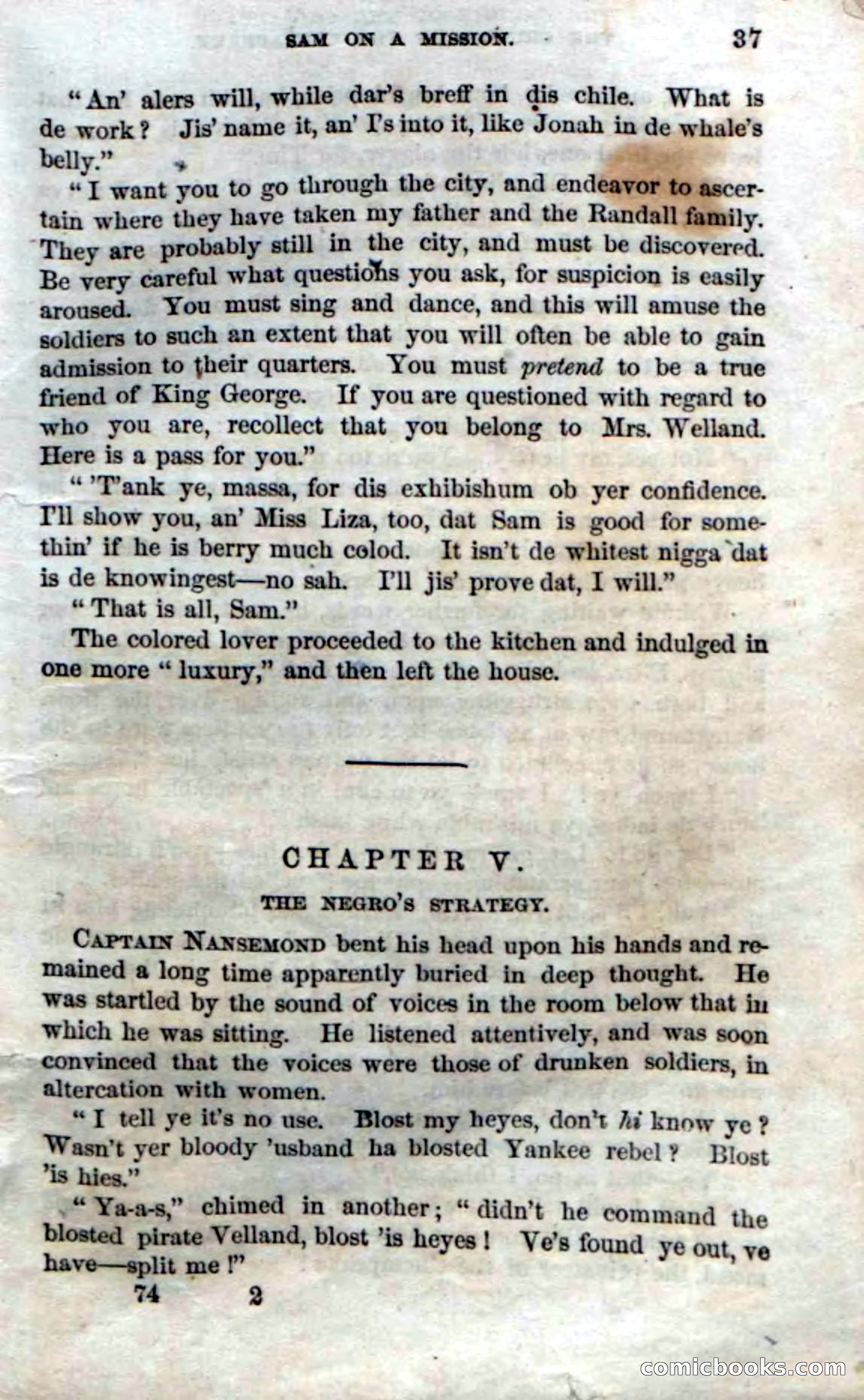 Beadle's Dime Novels No. 74: Cruiser of the Chesapeake — page 35 of 98
