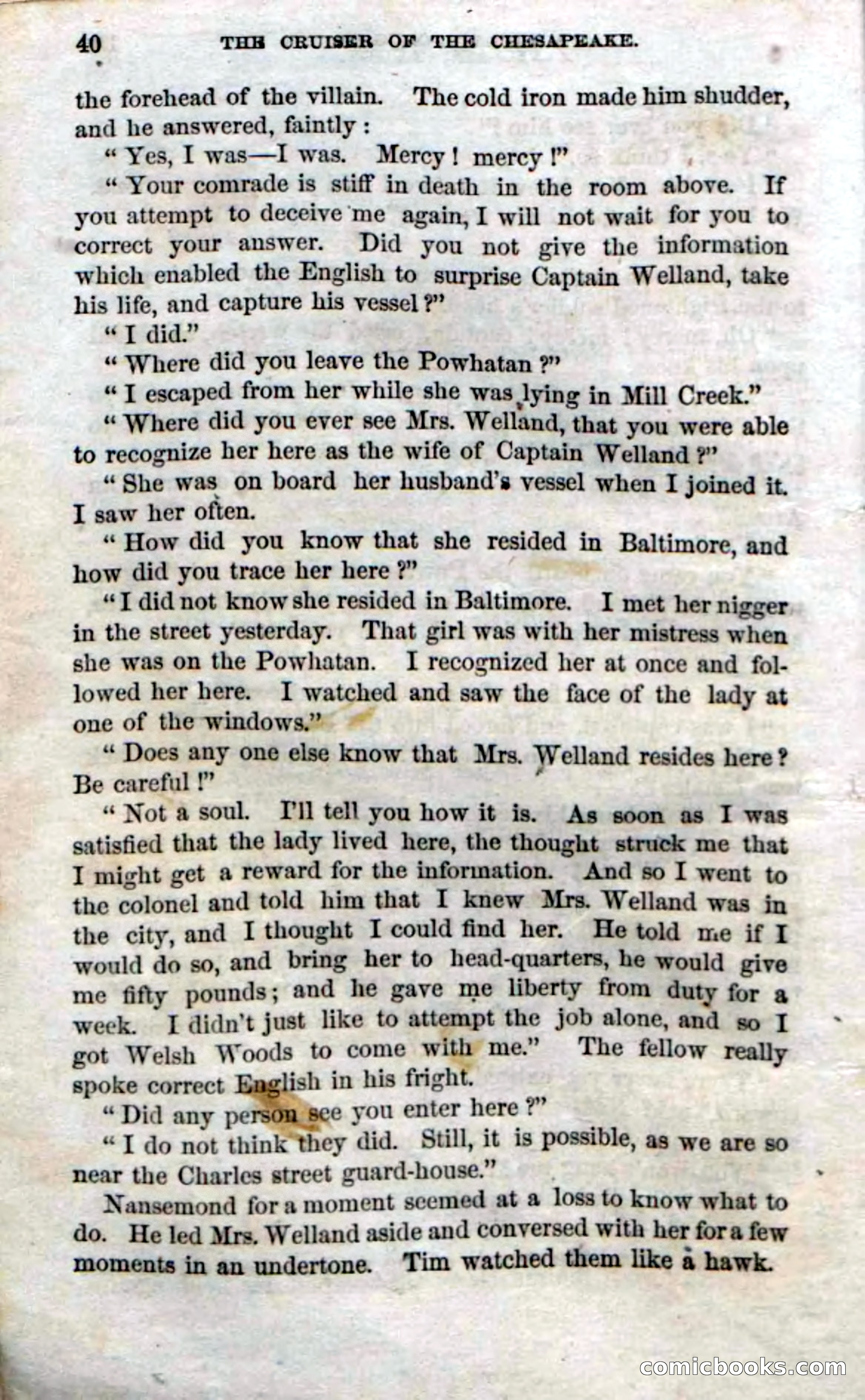 Beadle's Dime Novels No. 74: Cruiser of the Chesapeake — page 38 of 98