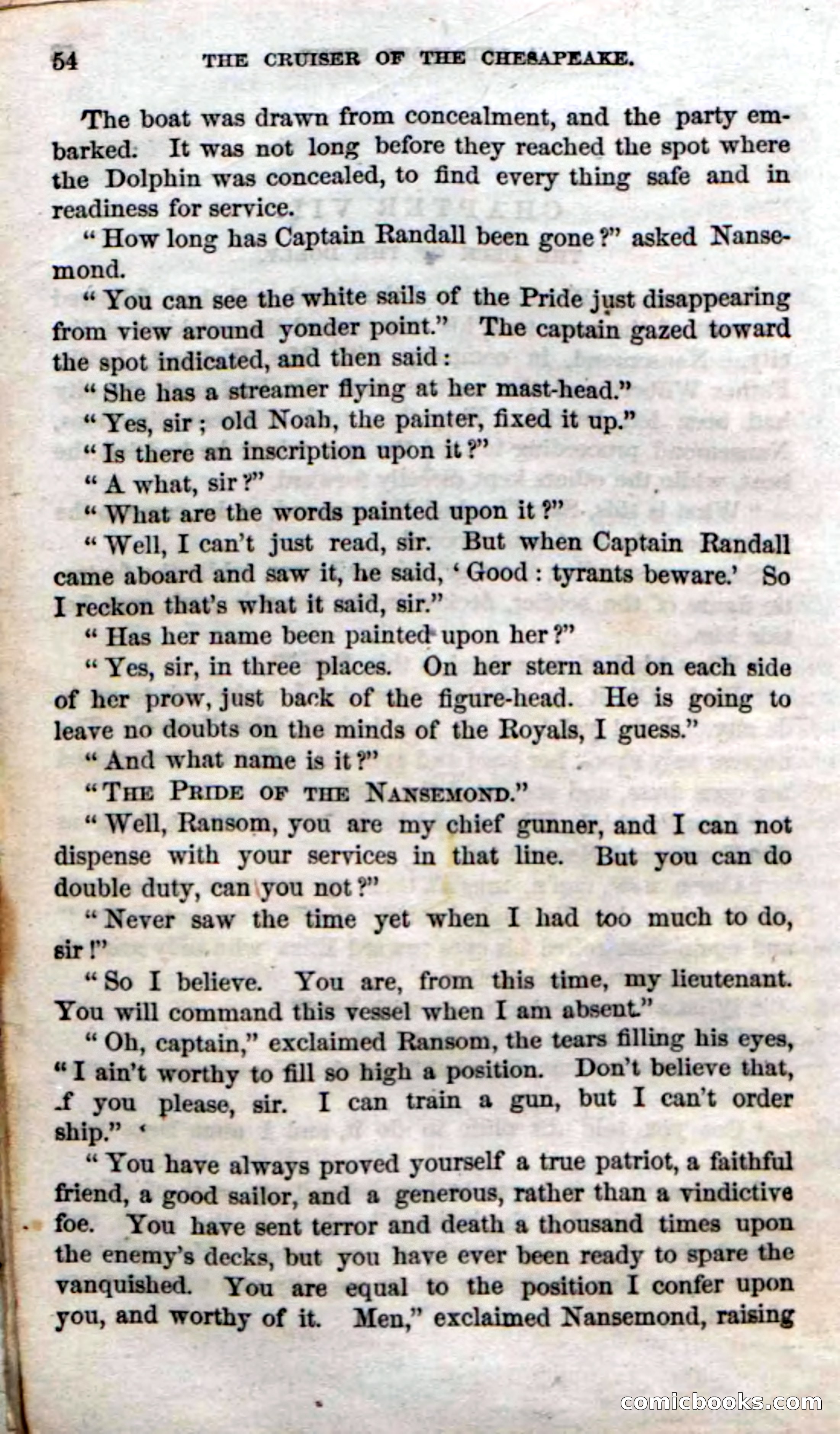 Beadle's Dime Novels No. 74: Cruiser of the Chesapeake — page 52 of 98