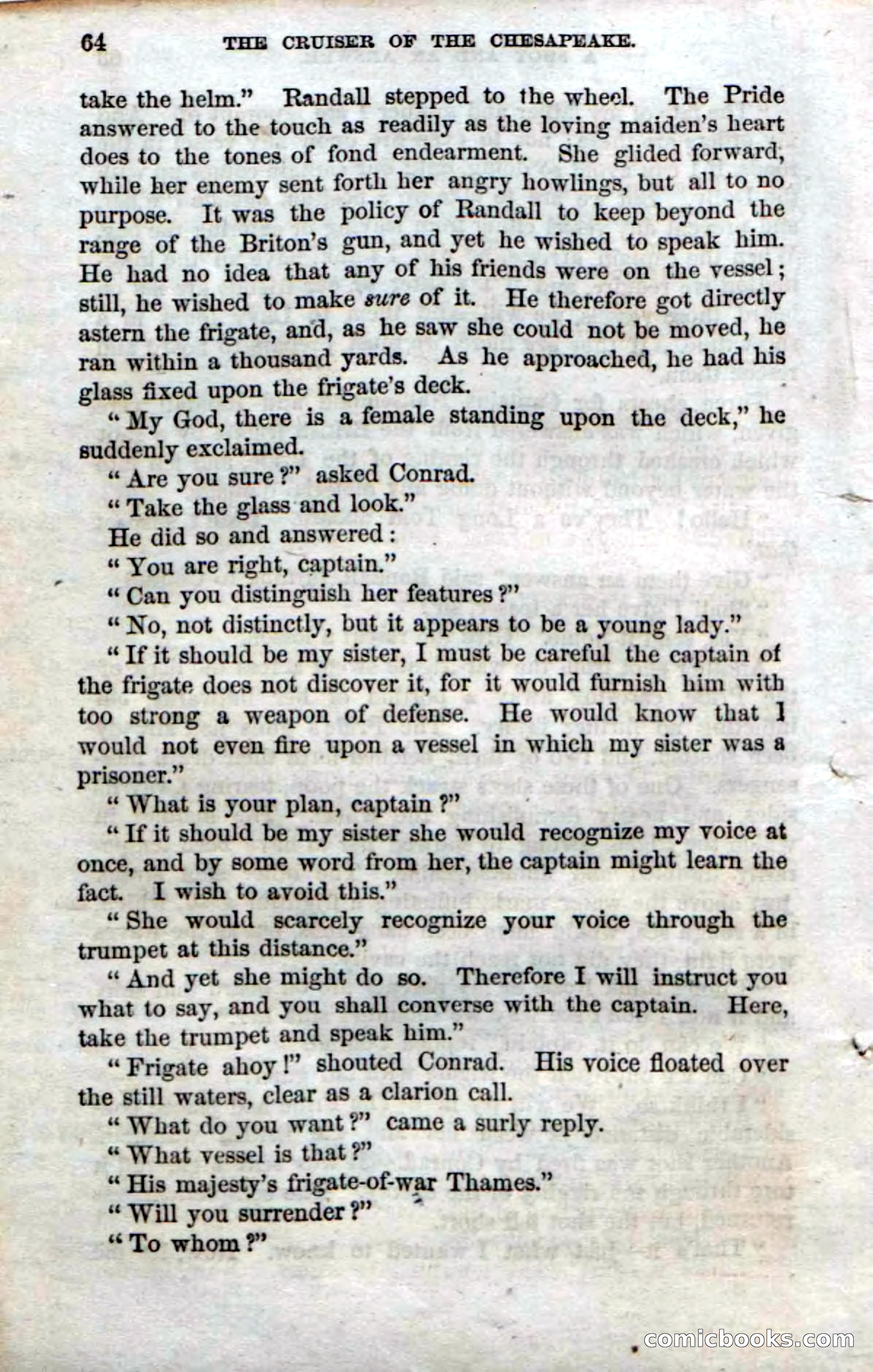 Beadle's Dime Novels No. 74: Cruiser of the Chesapeake — page 62 of 98