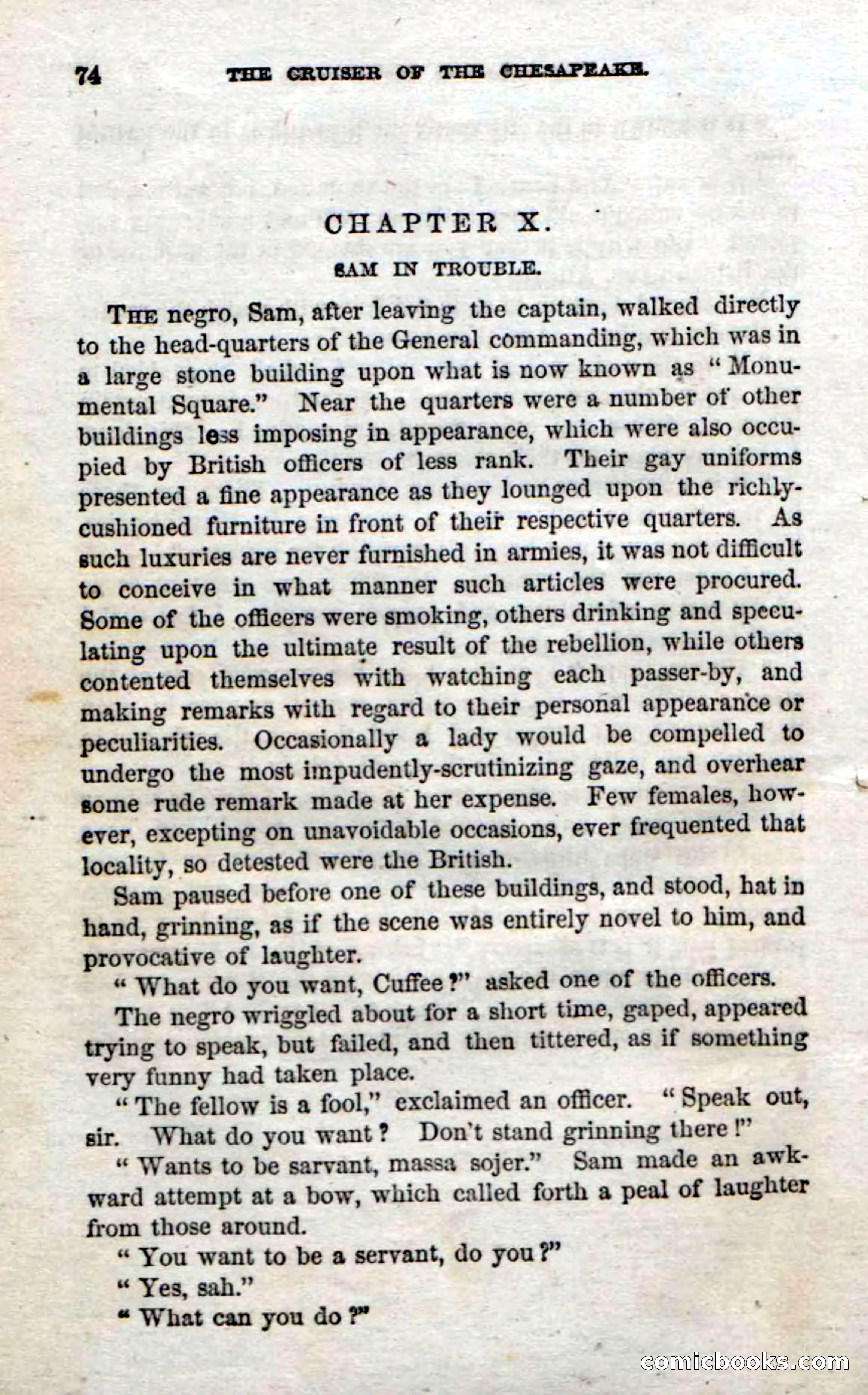 Beadle's Dime Novels No. 74: Cruiser of the Chesapeake — page 72 of 98