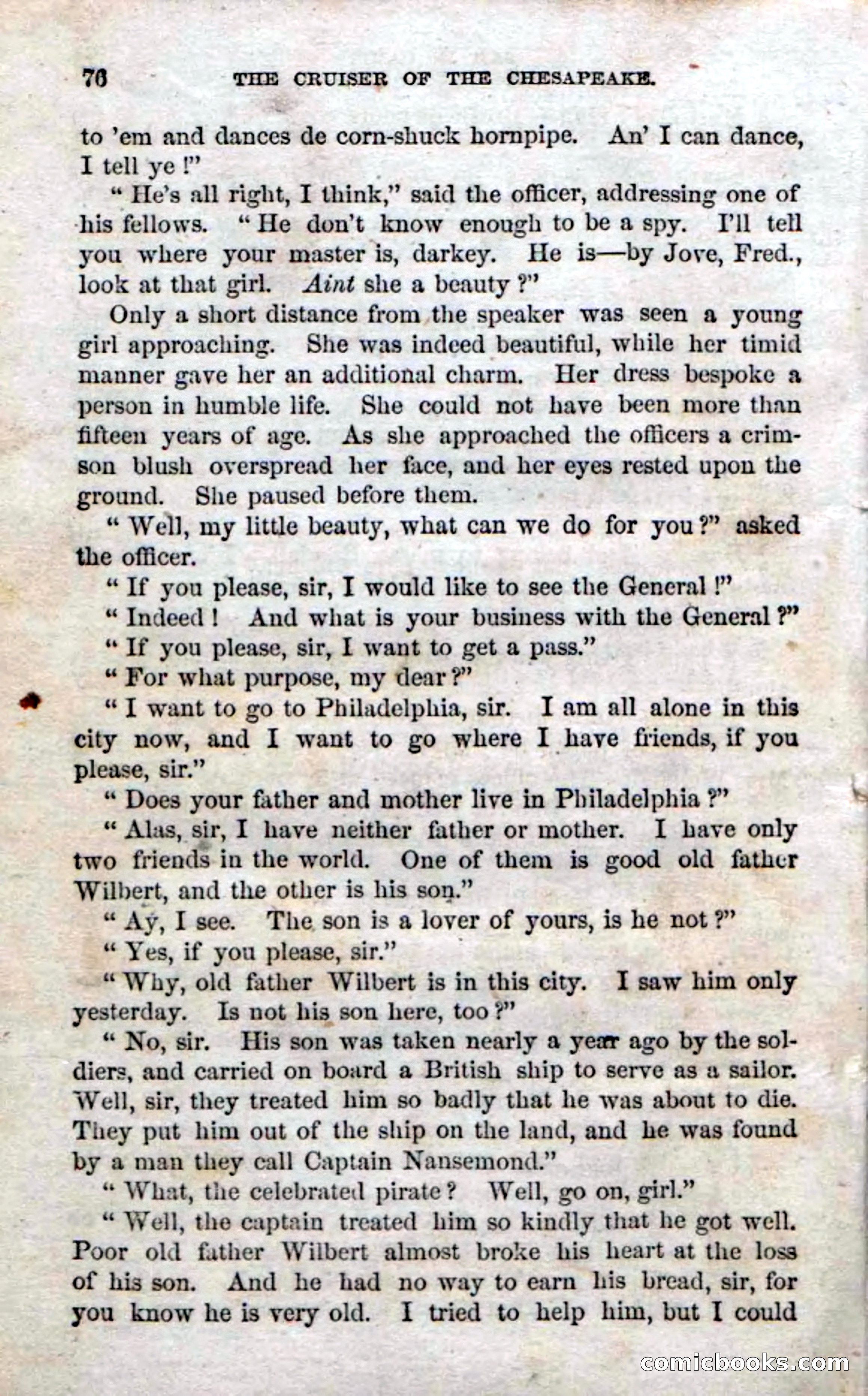 Beadle's Dime Novels No. 74: Cruiser of the Chesapeake — page 74 of 98