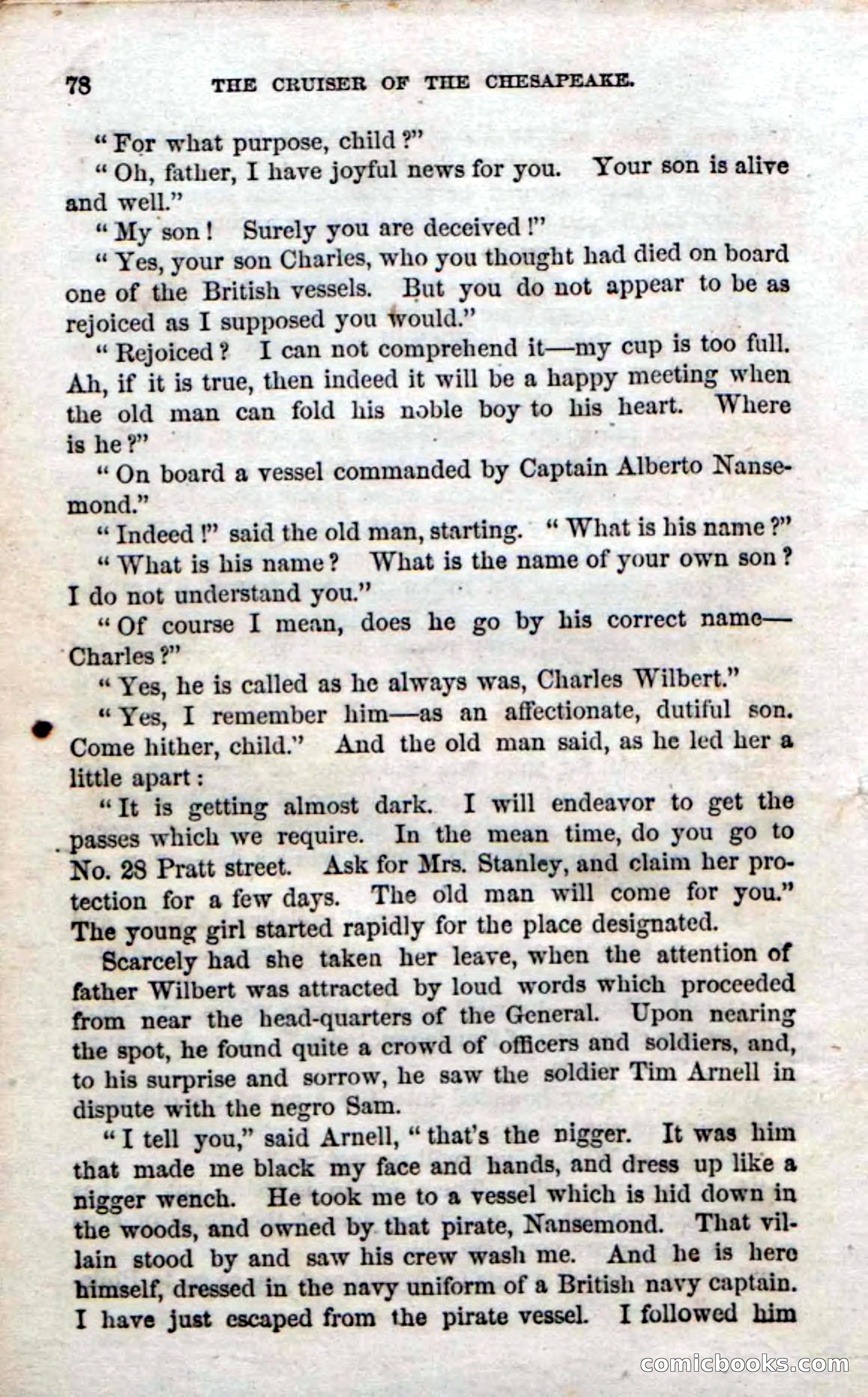 Beadle's Dime Novels No. 74: Cruiser of the Chesapeake — page 76 of 98