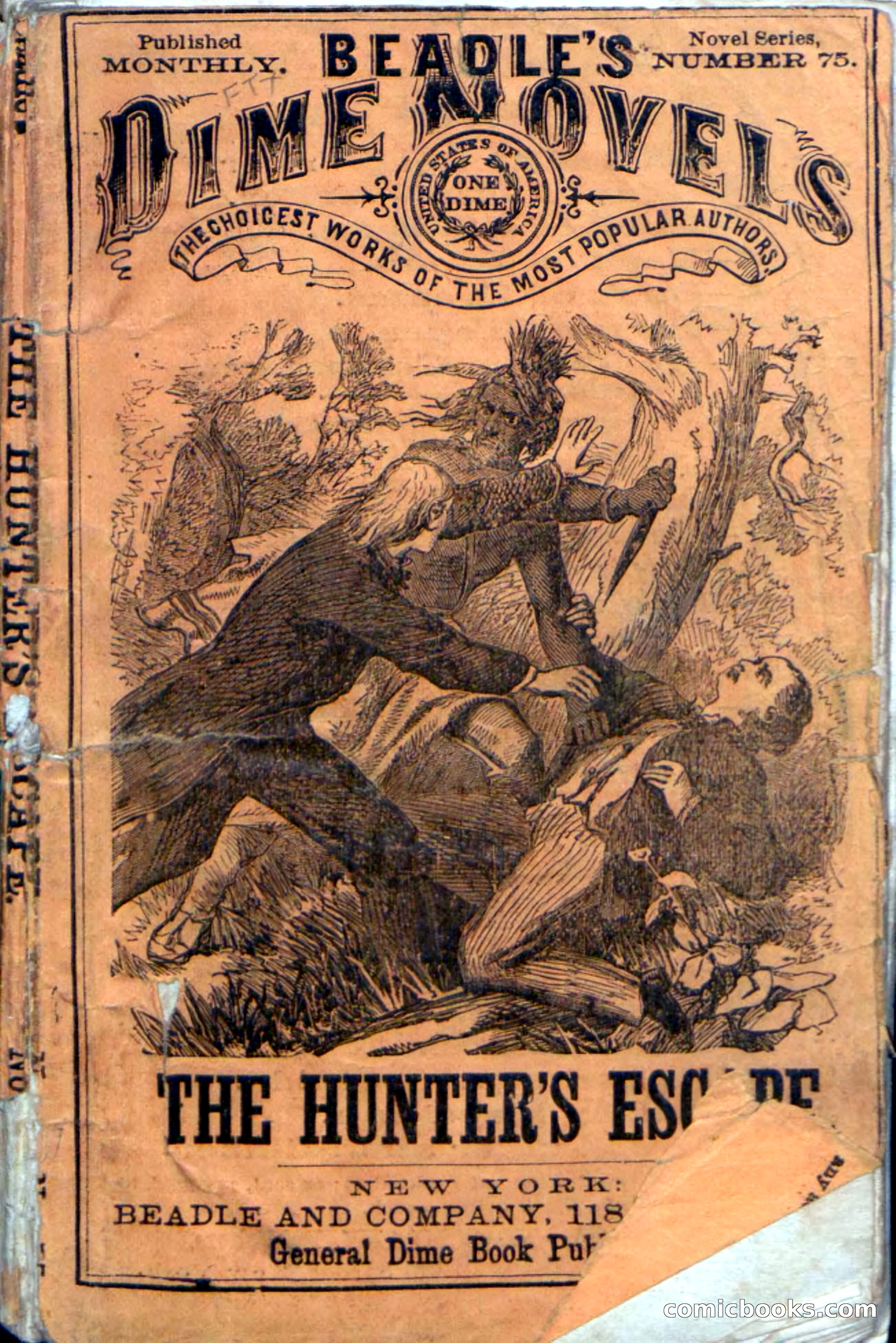 Beadle's Dime Novels No. 75: The Hunter's Escape — page 1 of 98