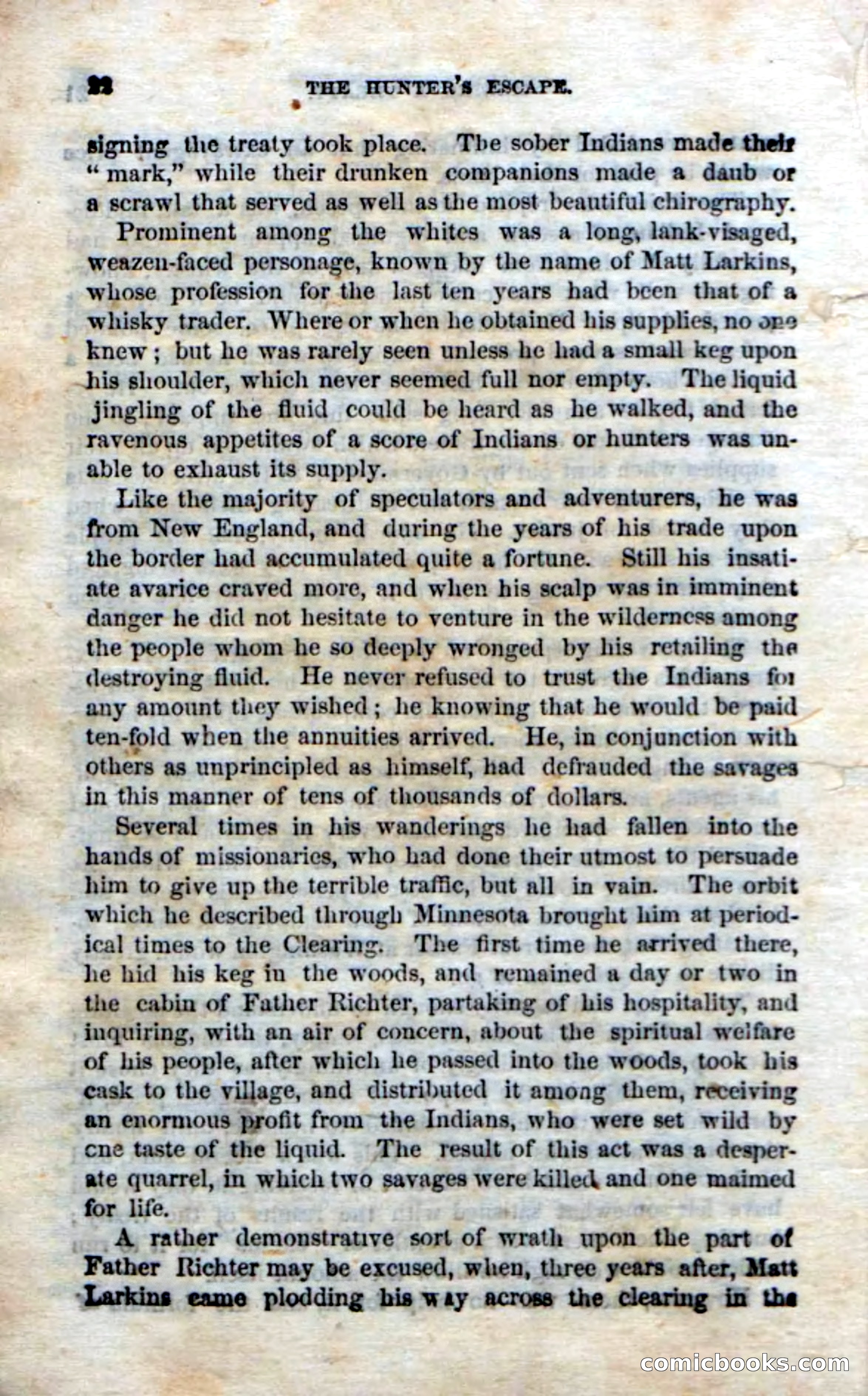 Beadle's Dime Novels No. 75: The Hunter's Escape — page 20 of 98