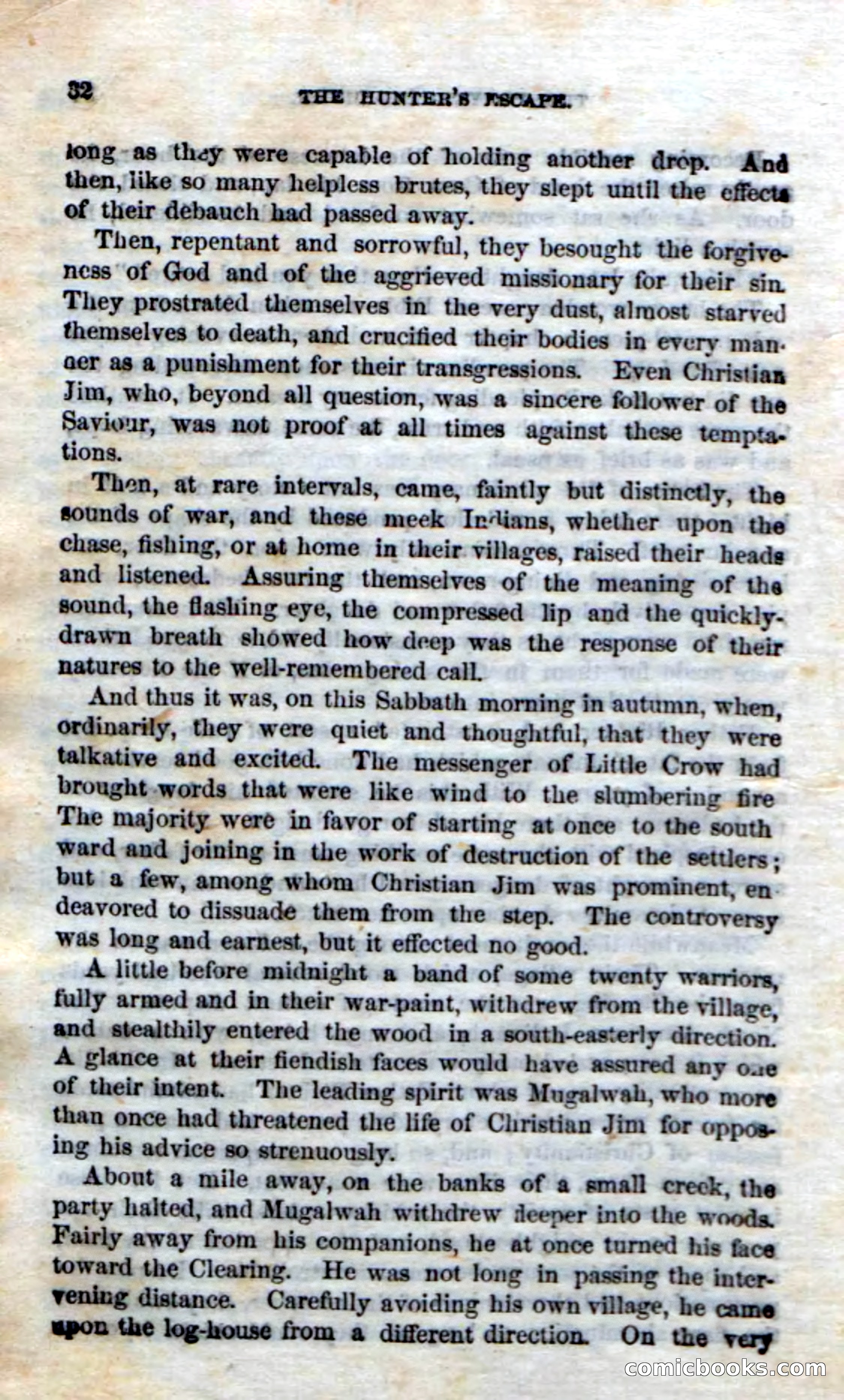 Beadle's Dime Novels No. 75: The Hunter's Escape — page 30 of 98