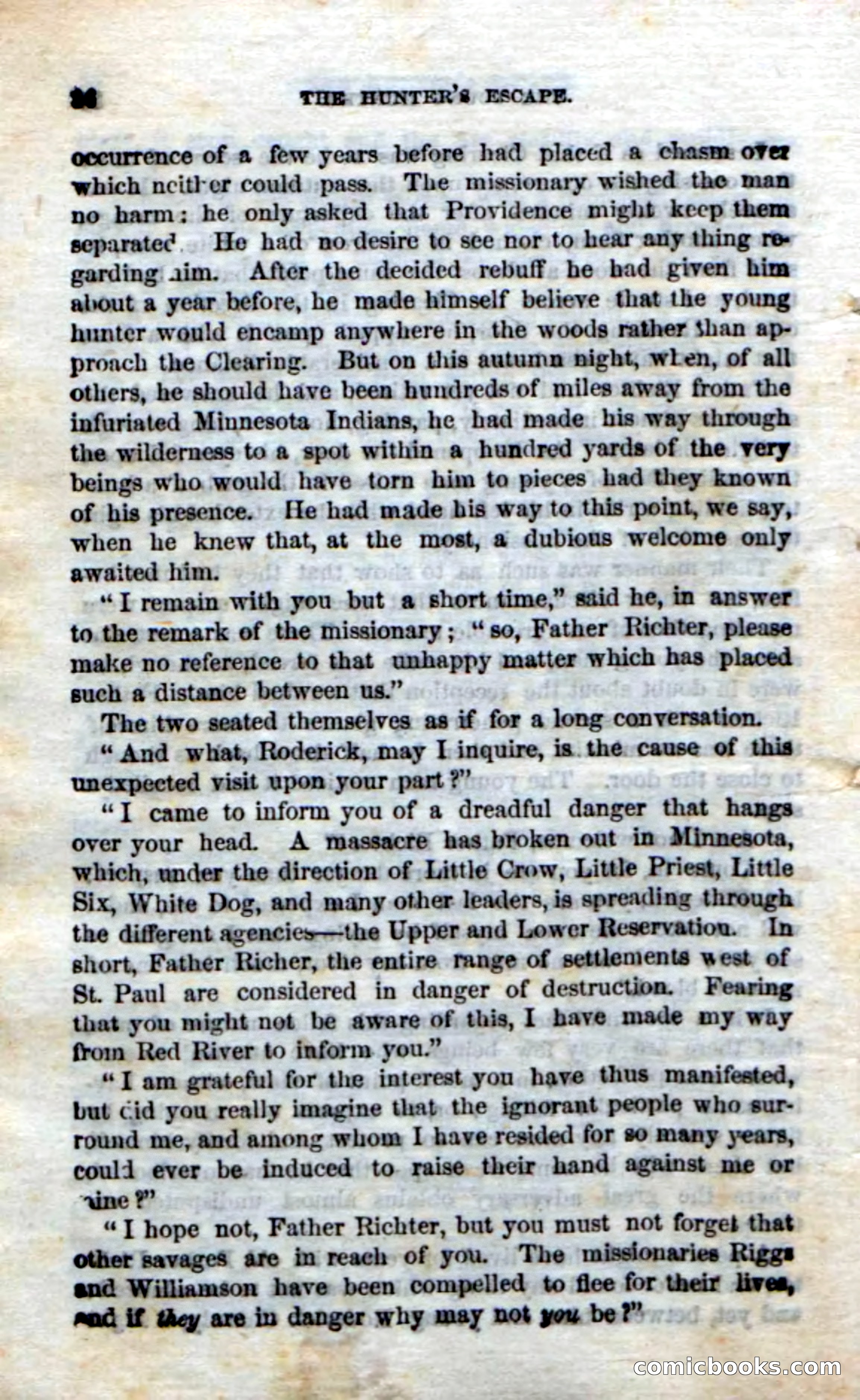 Beadle's Dime Novels No. 75: The Hunter's Escape — page 34 of 98