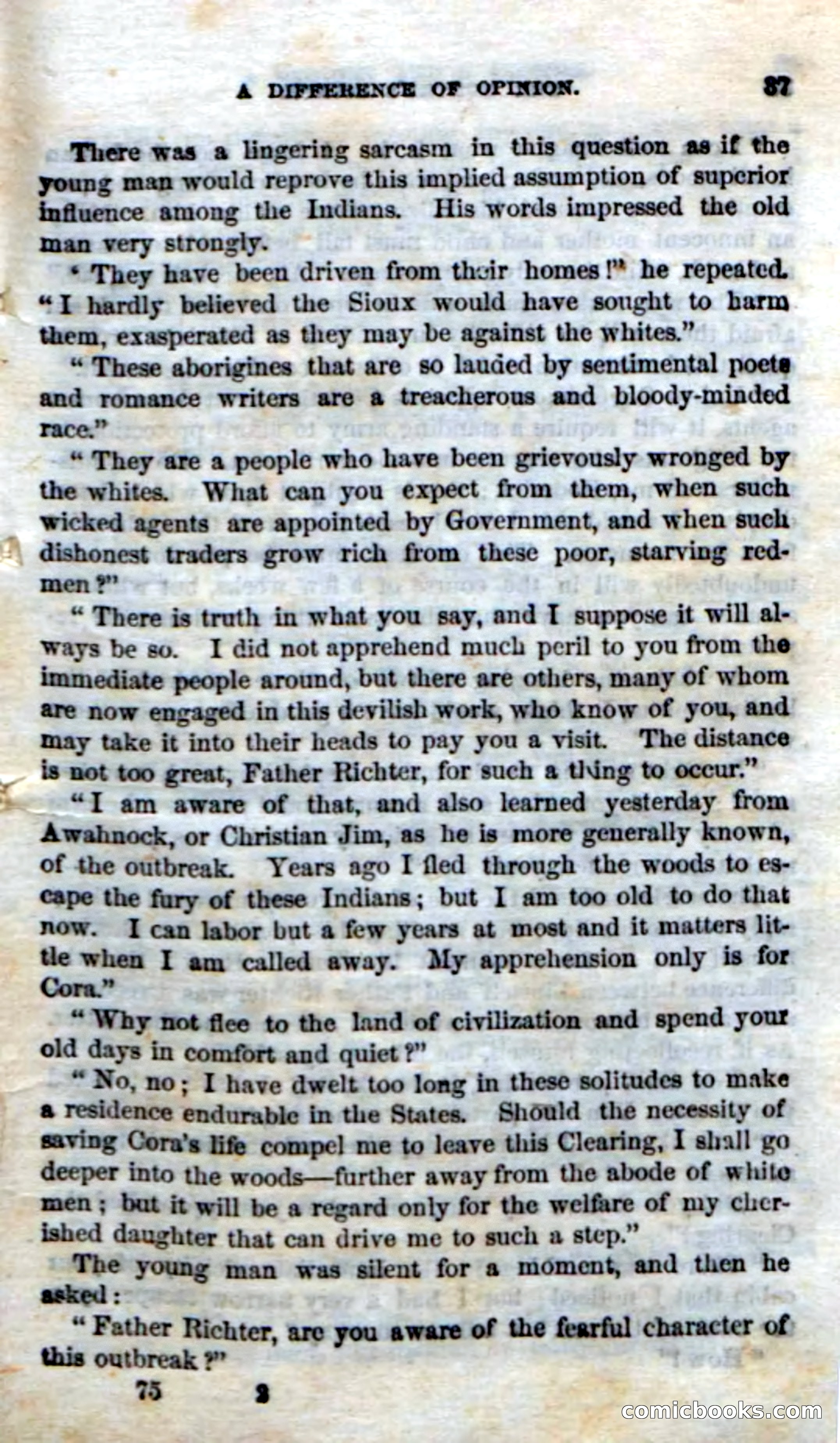 Beadle's Dime Novels No. 75: The Hunter's Escape — page 35 of 98