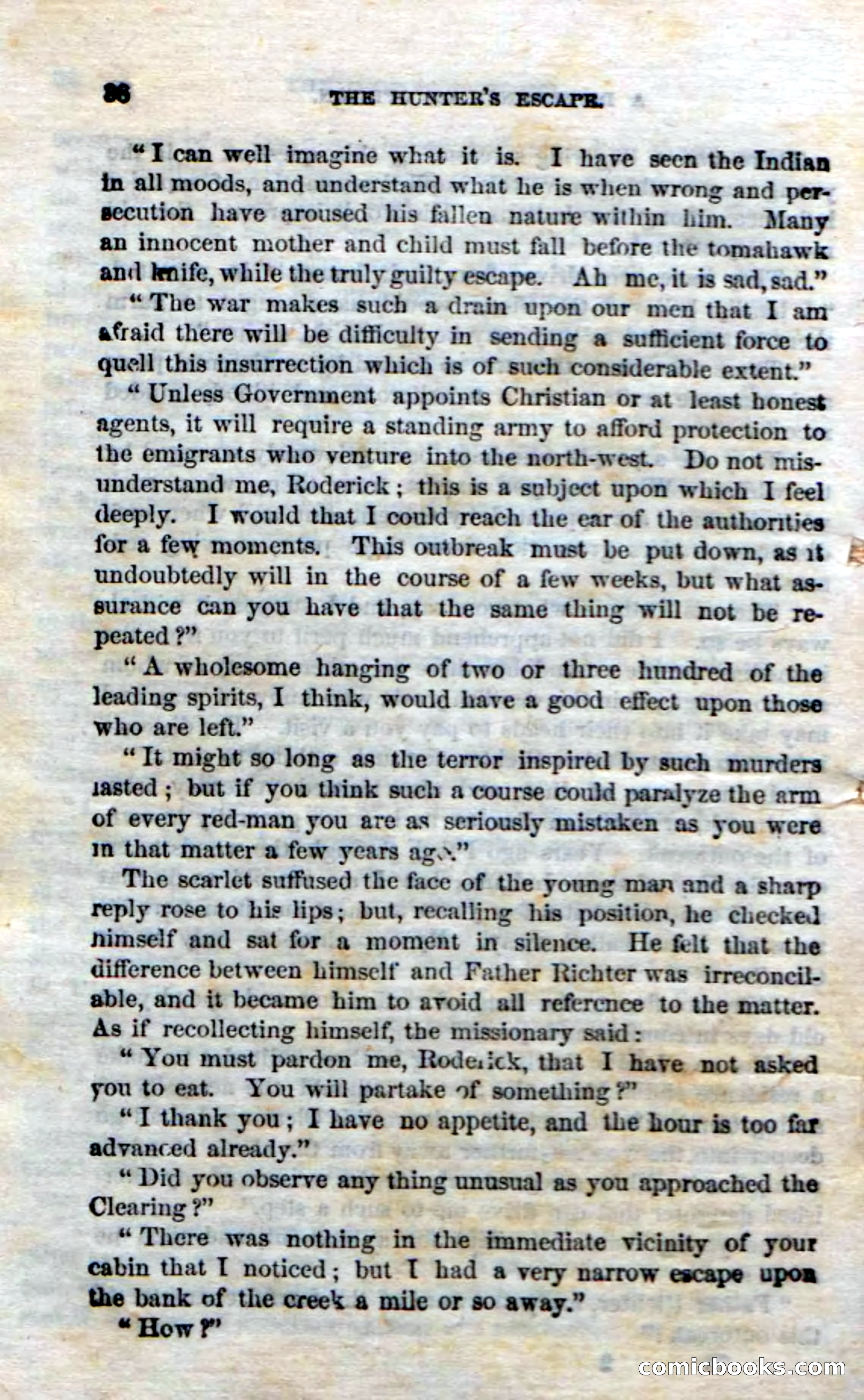 Beadle's Dime Novels No. 75: The Hunter's Escape — page 36 of 98
