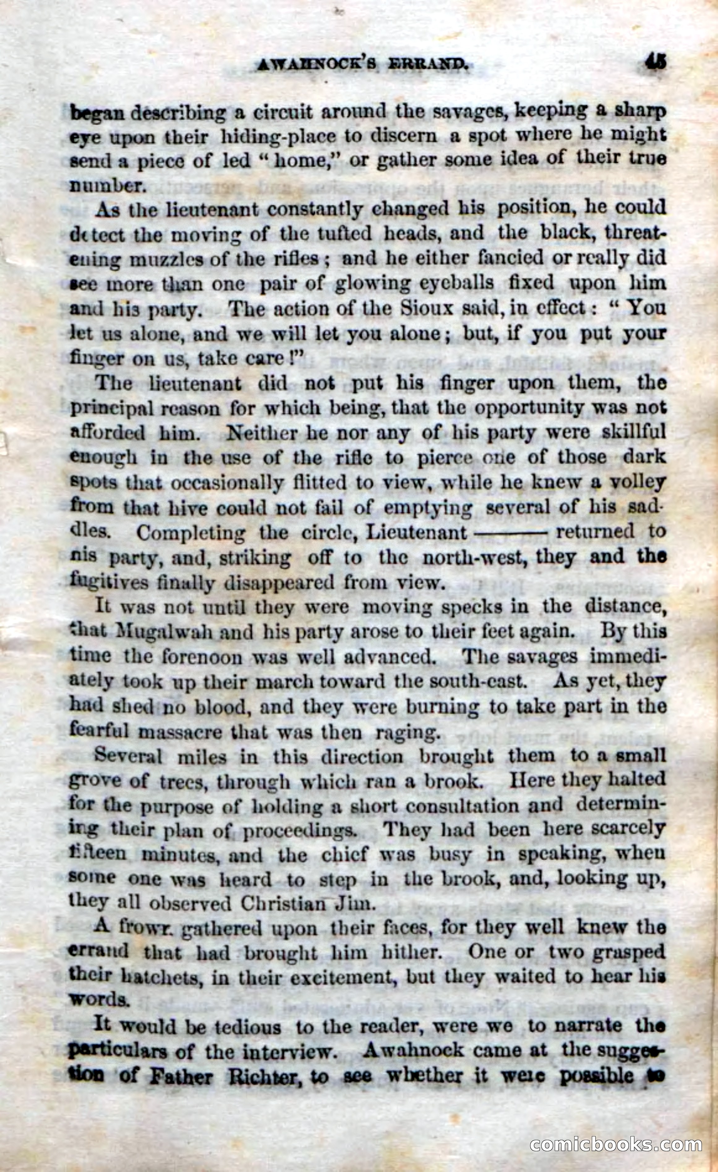 Beadle's Dime Novels No. 75: The Hunter's Escape — page 43 of 98
