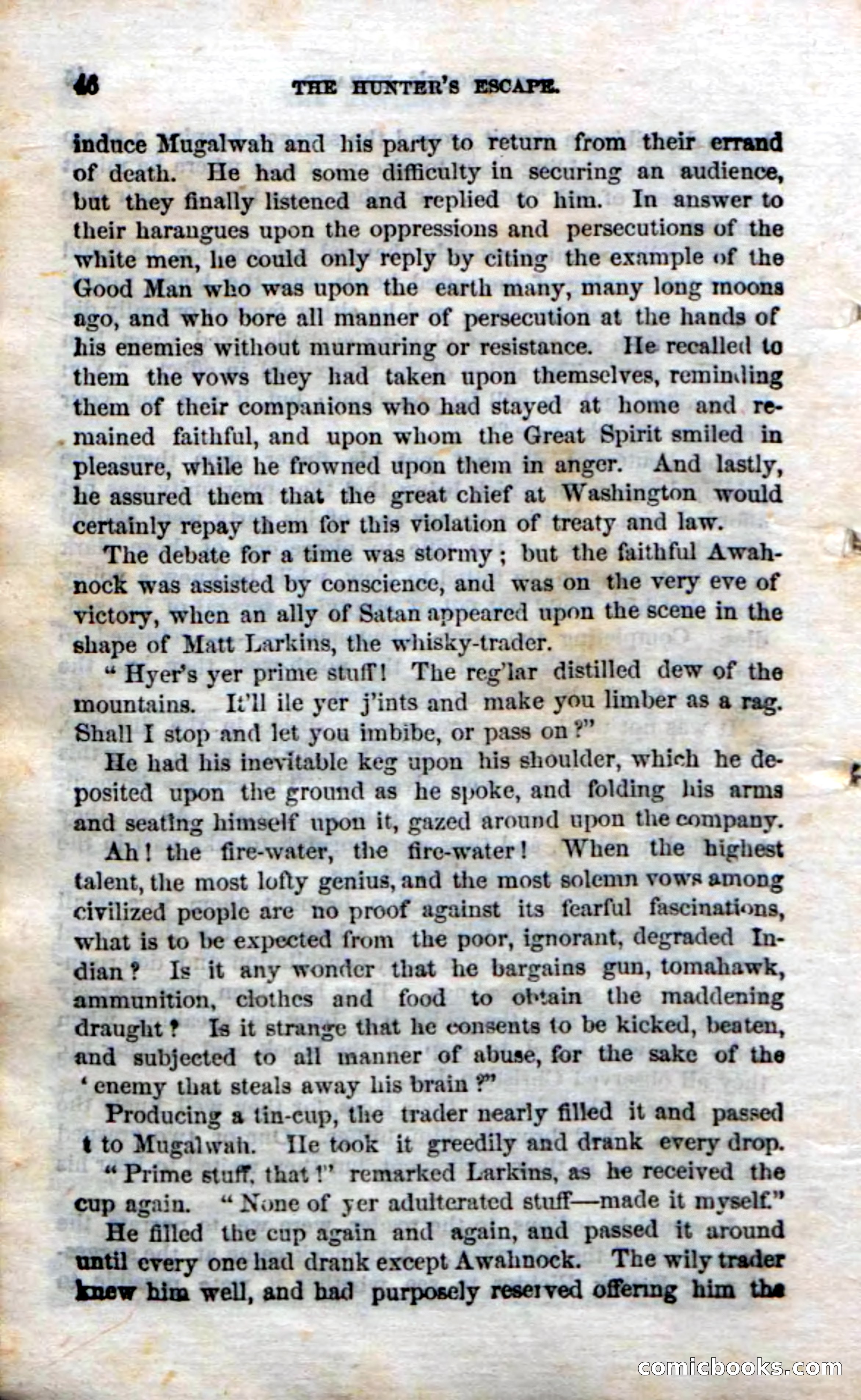 Beadle's Dime Novels No. 75: The Hunter's Escape — page 44 of 98