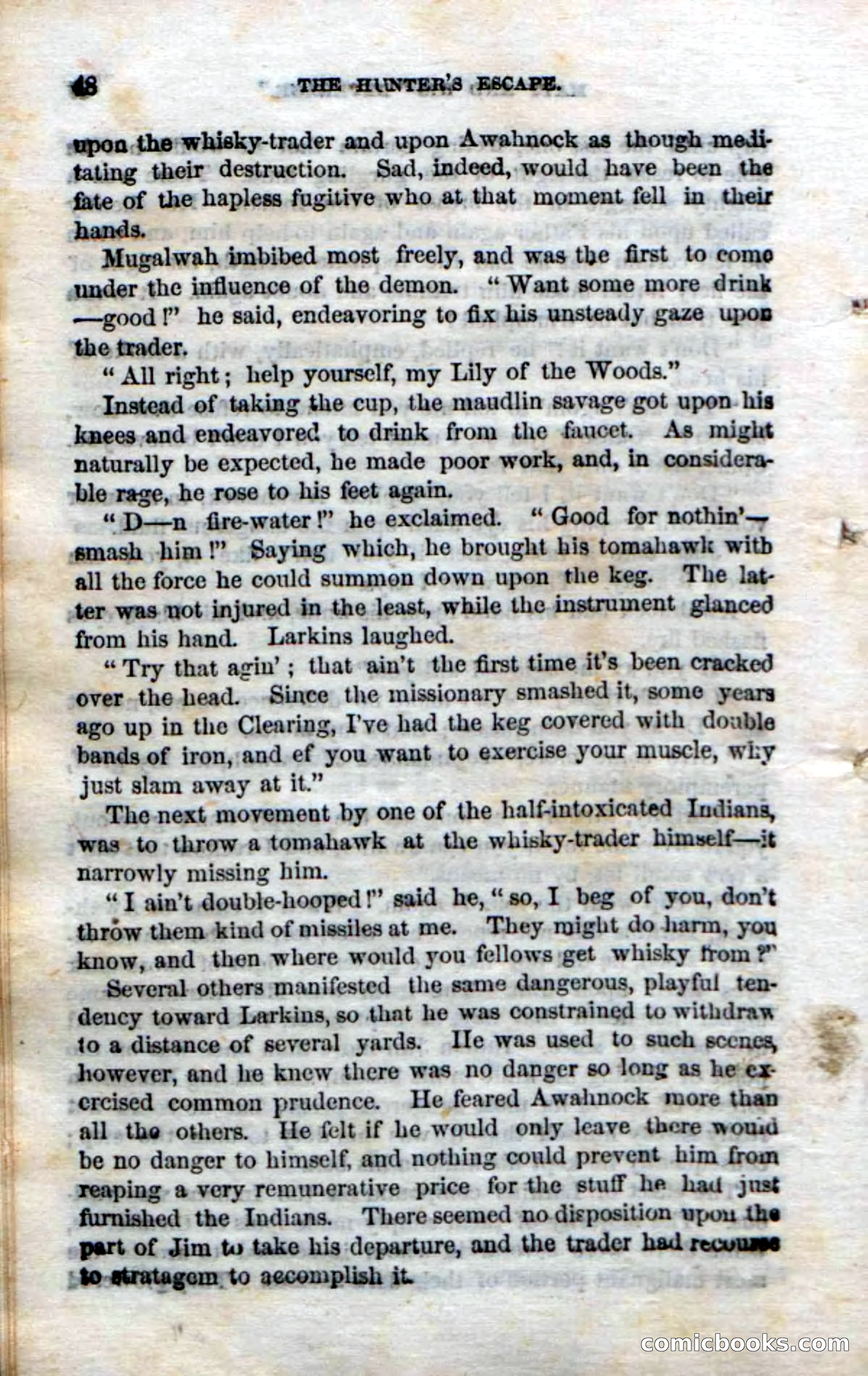 Beadle's Dime Novels No. 75: The Hunter's Escape — page 46 of 98